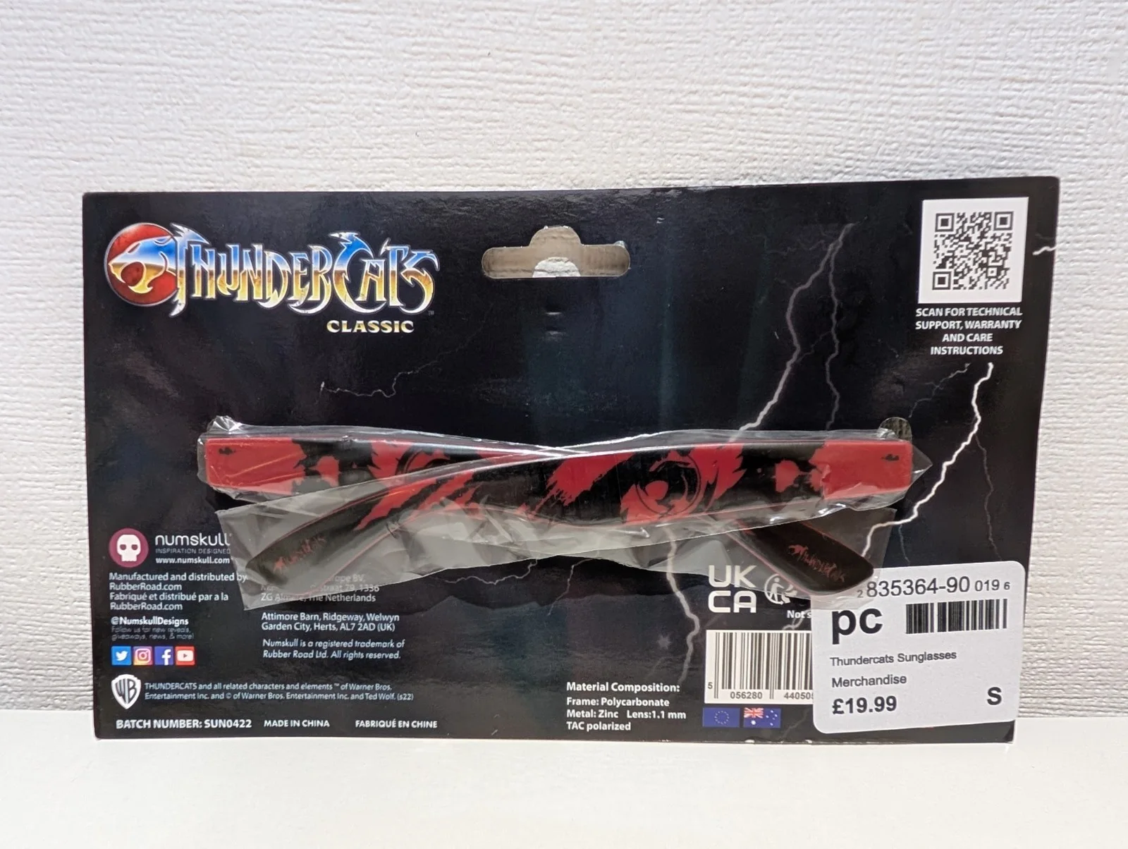 Official Thundercats Classic Unisex Sunglasses Warner Bros UV 400 Numskull NEW, image 5