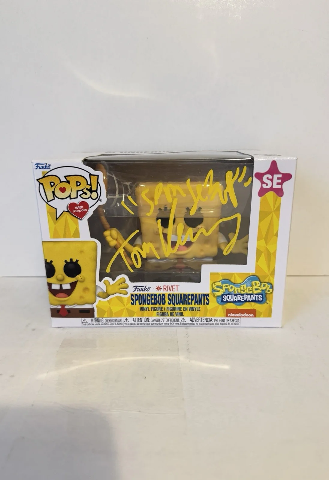 Tom Kenny — Tom Kenny Spongebob Squarepants Special Edition Autographed Signed Funko COA PA