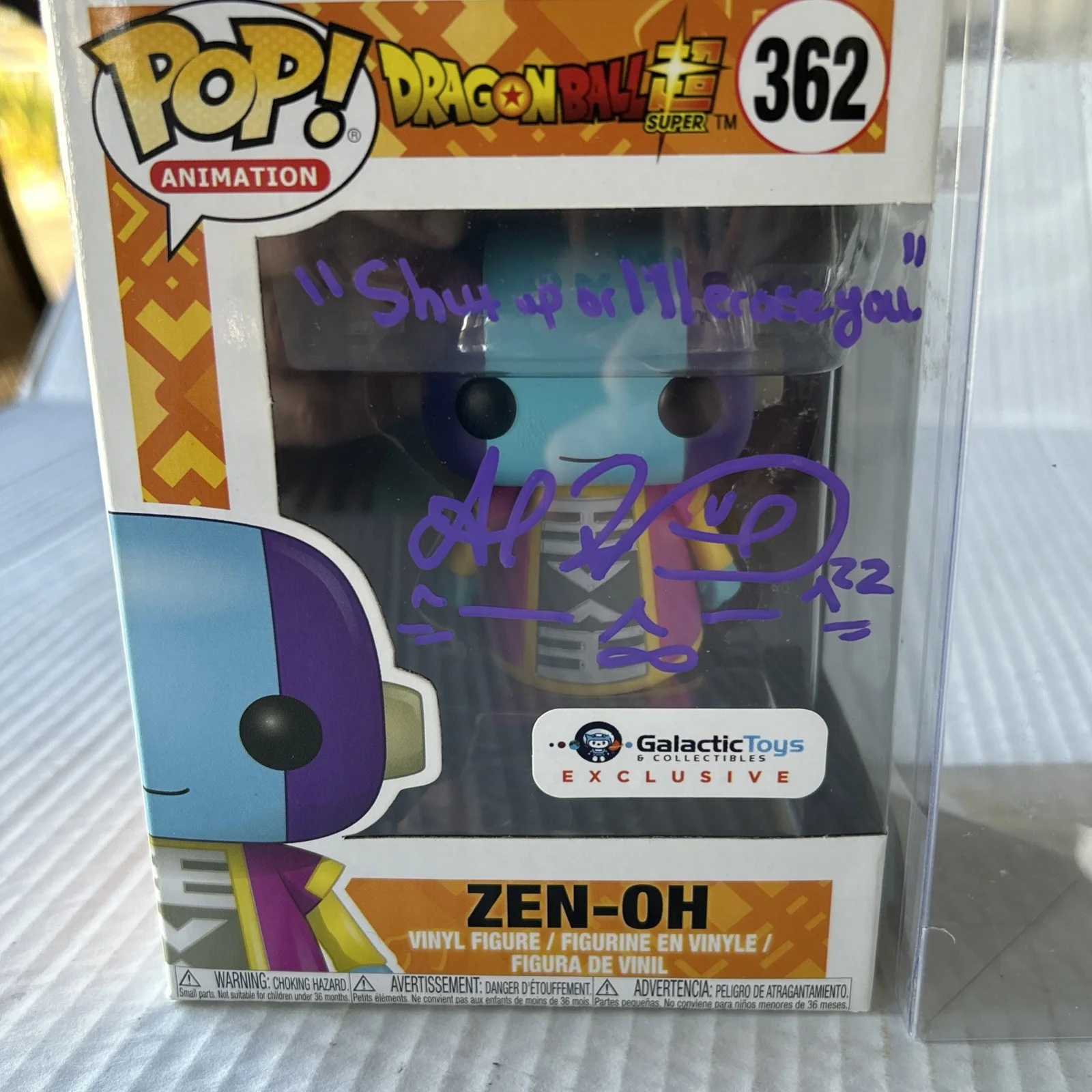 Sarah Wiedenheft — DRAGON BALL Z • SIGNED SARAH WIEDENHEFT • ZEN-OH • GALACTIC TOYS EXCLUSIVE