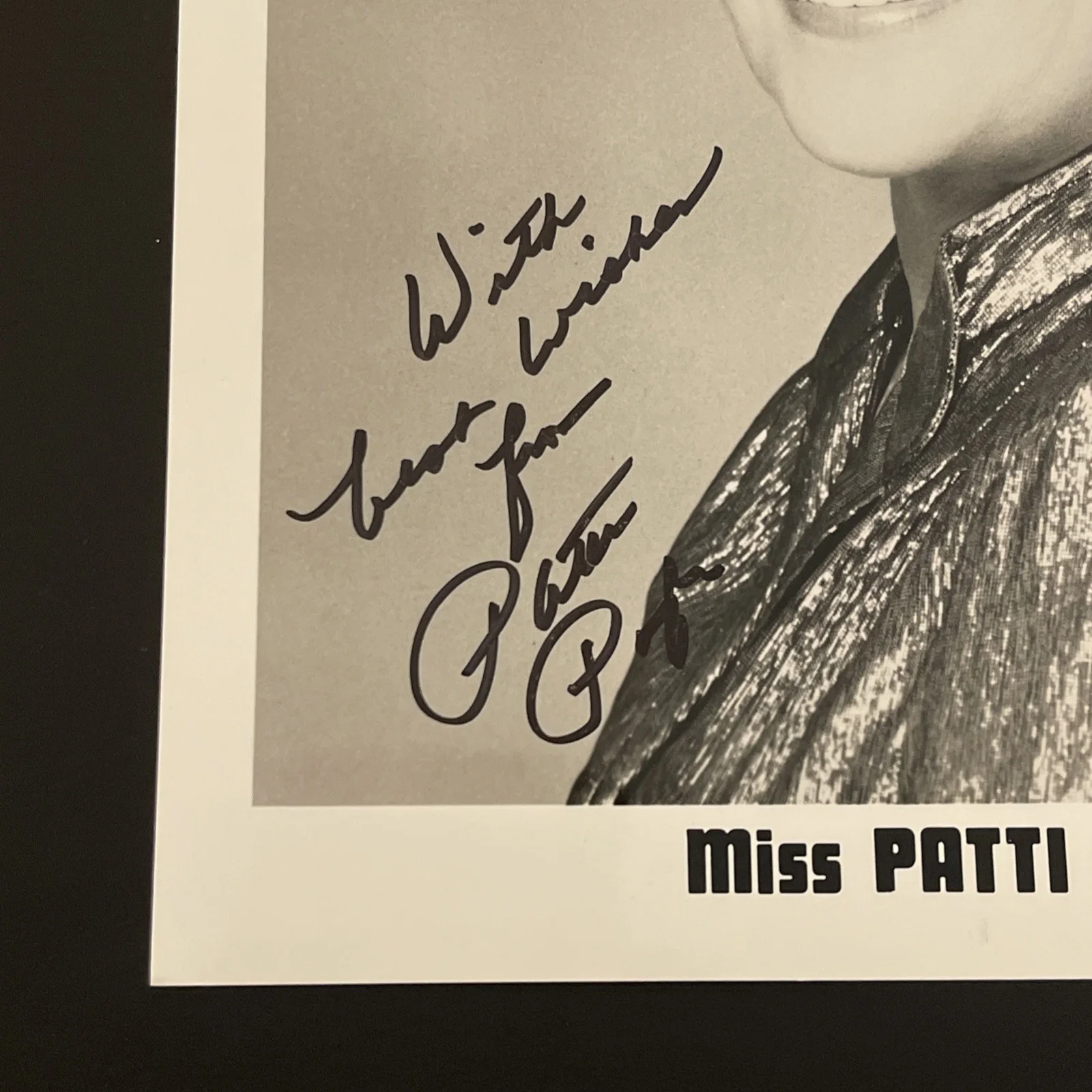 PATTI PAGE Singer “Tennessee Waltz”: Hand Signed Celebrity Photo 8x10”/ KSK, изображение 2