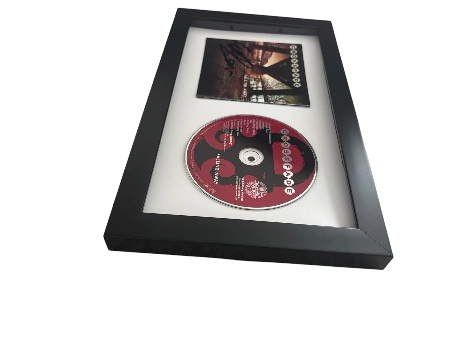 CROSSFADE ED SLOAN SIGNED AUTOGRAPH FALLING AWAY FRAMED & MATTED CD RARE JSA COA, image 5