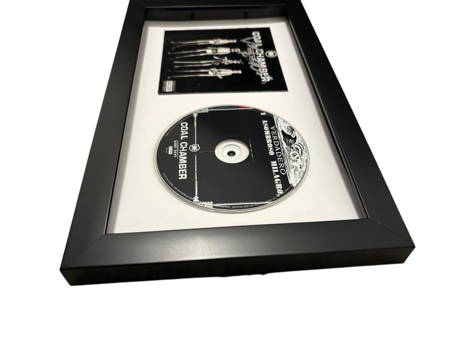 DEZ FAFARA COAL CHAMBER SIGNED AUTOGRAPH DARK DAYS FRAMED CD w/ PROOF + JSA COA, image 5