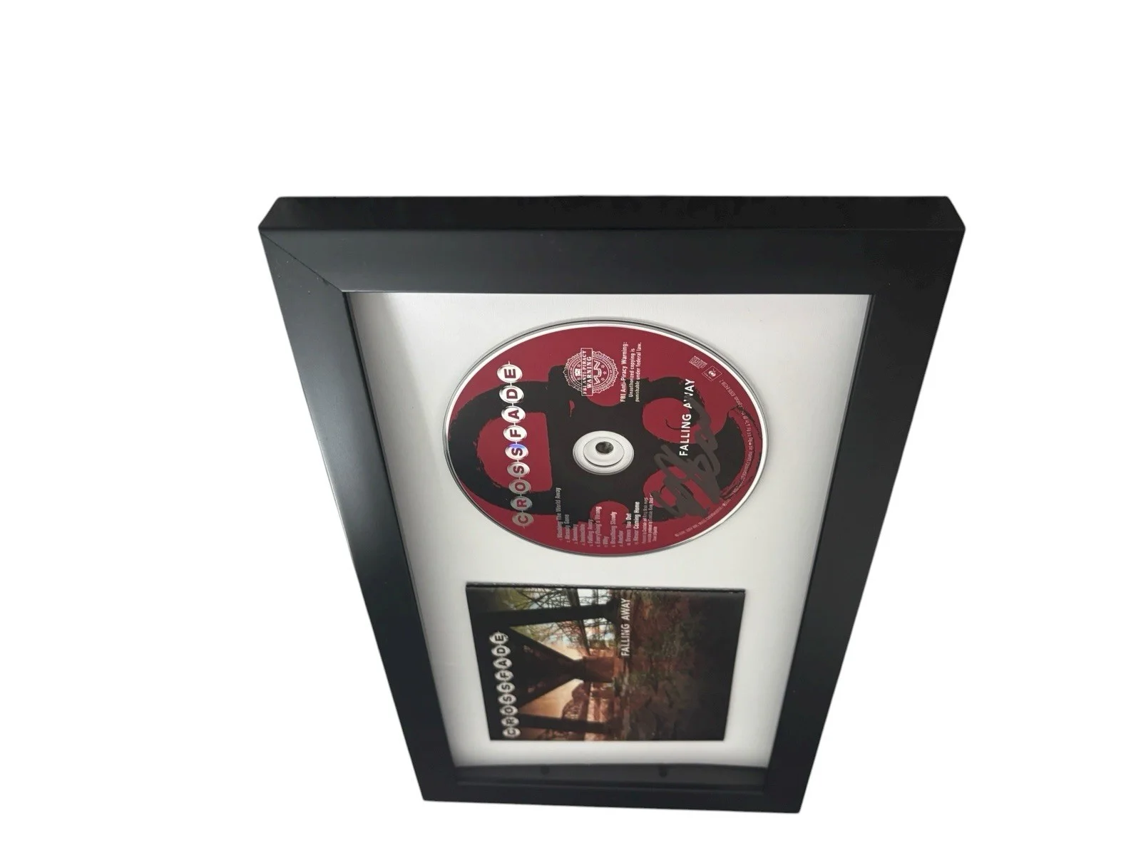 CROSSFADE ED SLOAN SIGNED AUTOGRAPH FALLING AWAY FRAMED & MATTED CD RARE JSA COA, image 5
