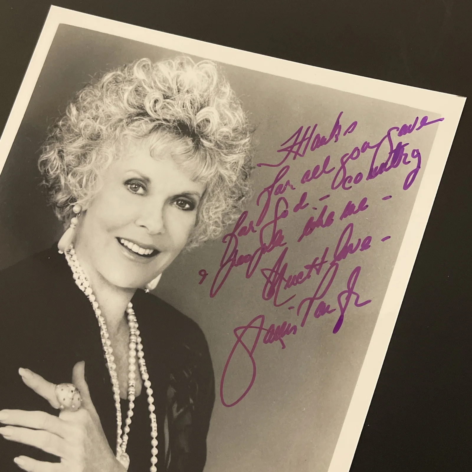 JANIS PAIGE Golden Age Of Hollywood: Hand Signed Celebrity Photo 8x10”/ KSK, изображение 3