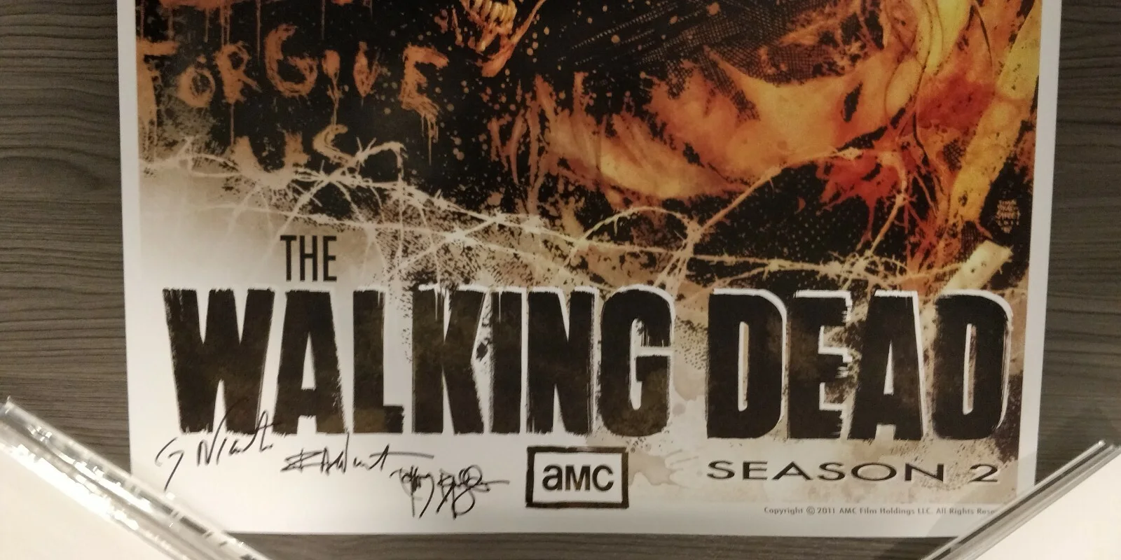 Tim Bradstreet — The Walking Dead Season 2 SDCC Poster Signed Tim Bradstreet Frank Darabont Greg, изображение 5