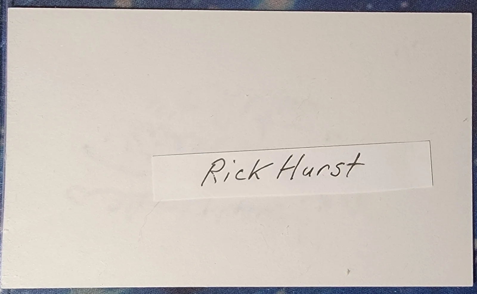 Rick Hurst — Rick Hurst Authentic Signed Index Card JSA COA Sticker Dukes Of Hazzard Cletus, image 2
