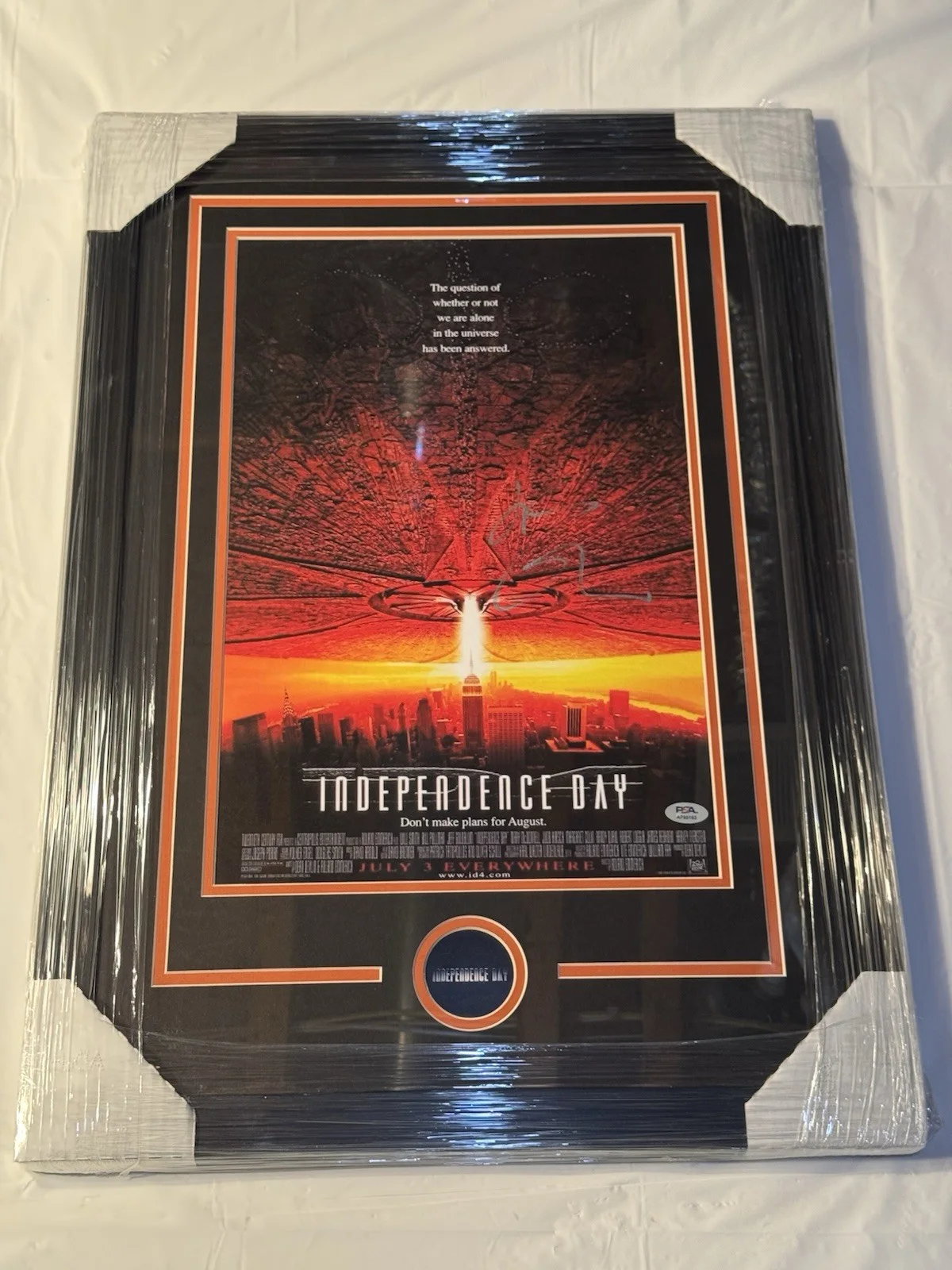 Jeff Goldblum — JEFF GOLDBLUM SIGNED AUTOGRAPH FRAMED INDEPENDENCE DAY MOVIE POSTER PSA COA, изображение 4