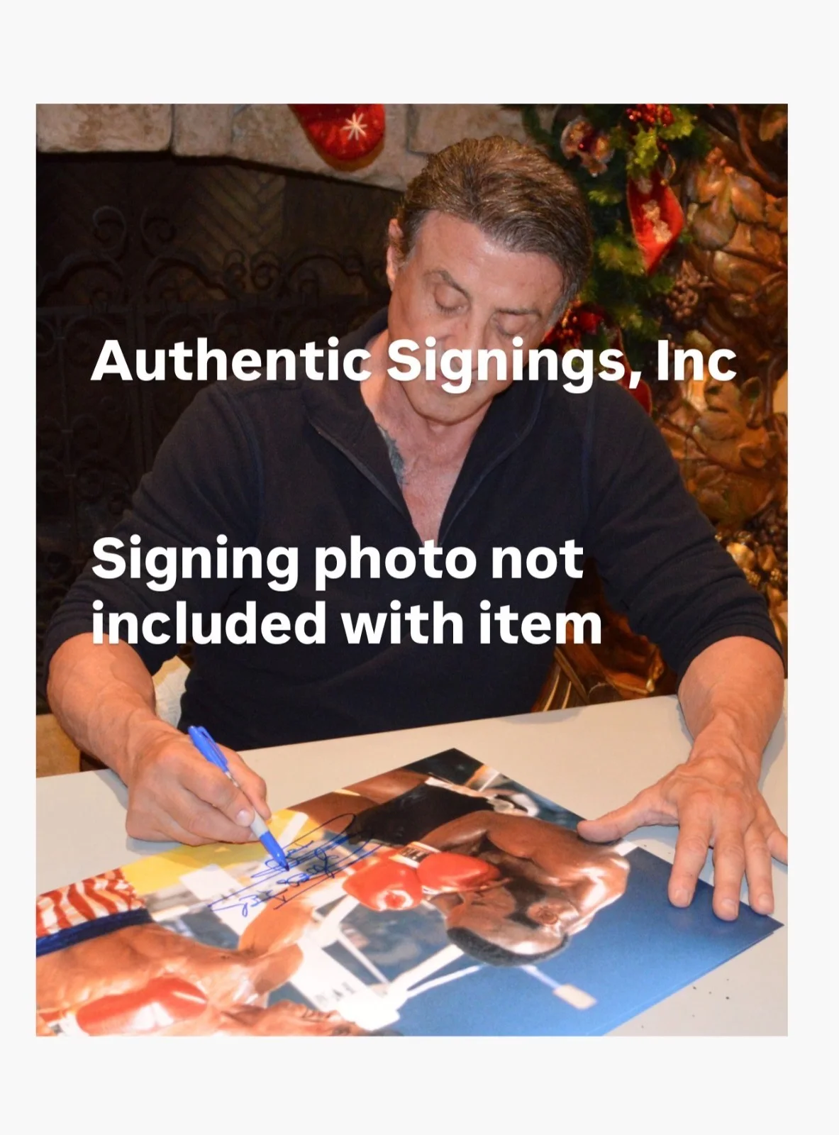 Sylvester Stallone — Sylvester Stallone Vs Clubber Lang Autographed ROCKY III 16x20 Photo ASI Proof, изображение 2