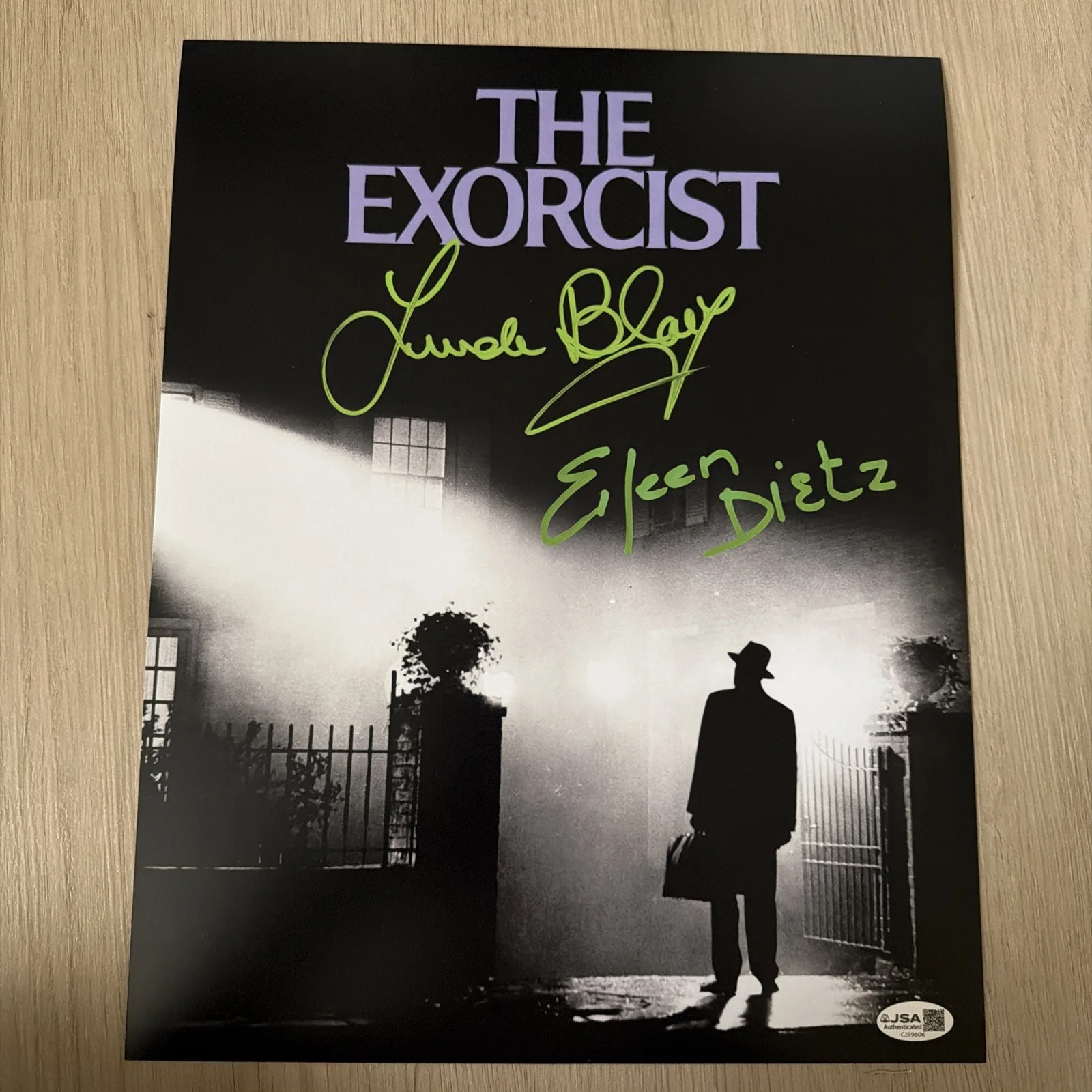 Linda Blair Eileen Dietz signed The Exorcist 11x14 JSA Authenticated Autograph, image 2