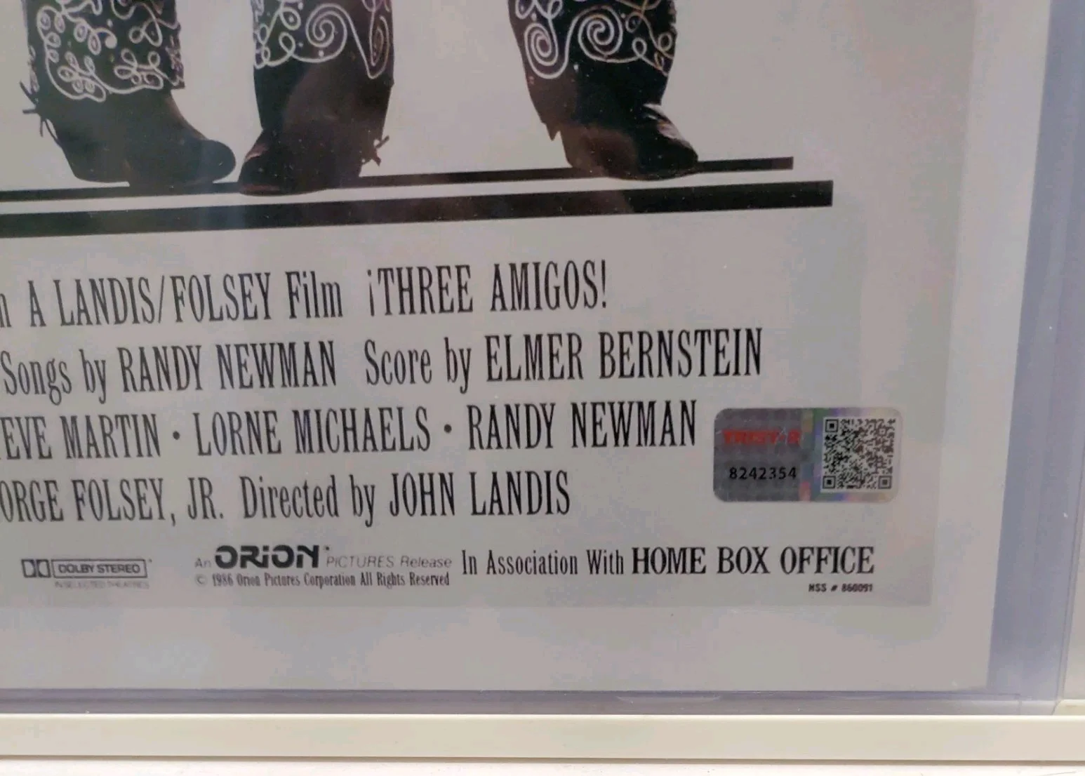 Chevy Chase — Chevy Chase Signed Autographed Three Amigos 11x17 Mini Movie Poster TRISTAR, изображение 5