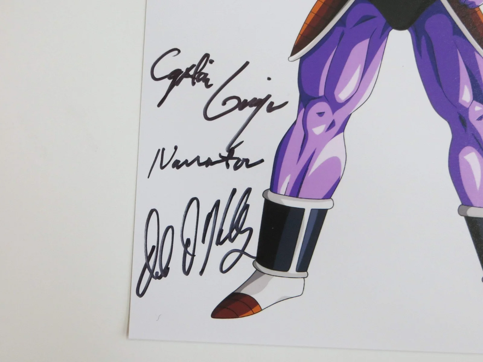 DALE KELLY Dragon Ball Z CAPTAIN GINYU SIGNED 8x10 PHOTO BAS COA, изображение 2