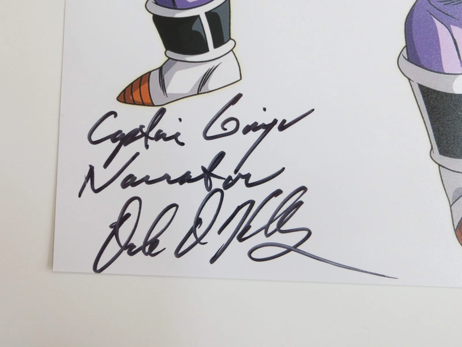 DALE KELLY Dragon Ball Z CAPTAIN GINYU Fighting Stance SIGNED 8x10 PHOTO BAS, изображение 2