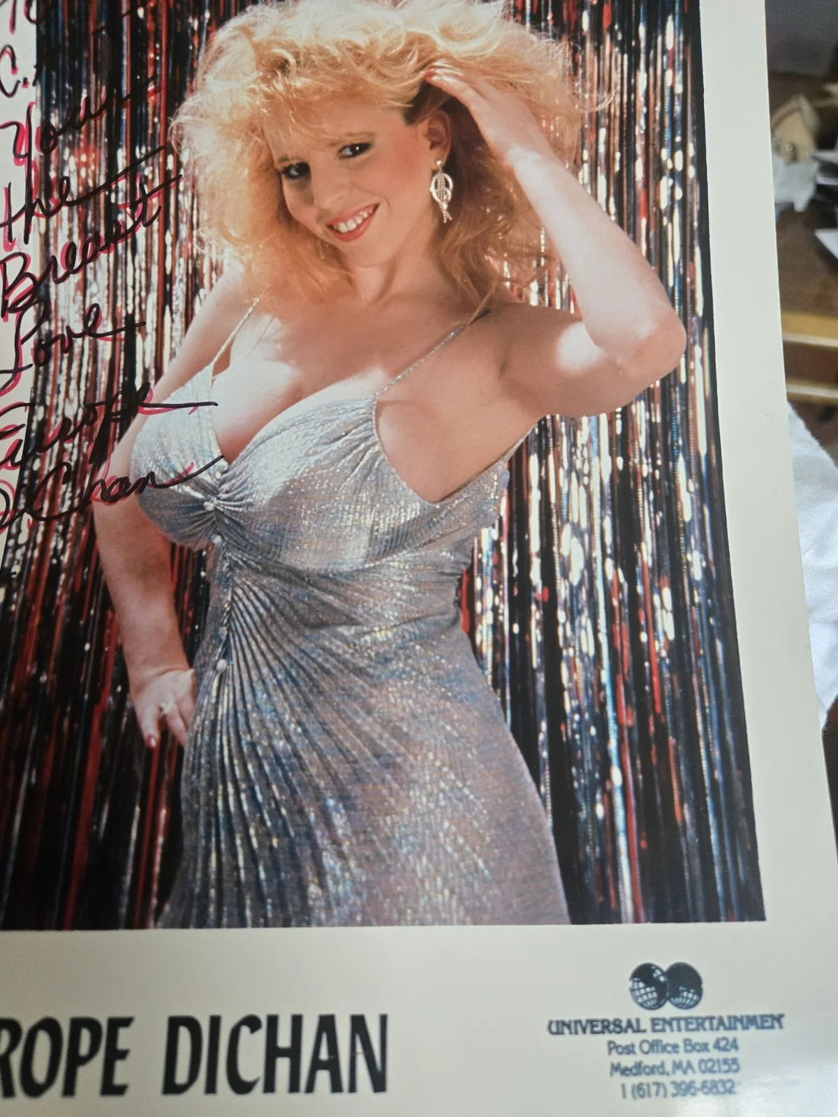 Europe Dichan Glossy 8 By 10 Autographed Signed Photo Entertainer, изображение 3