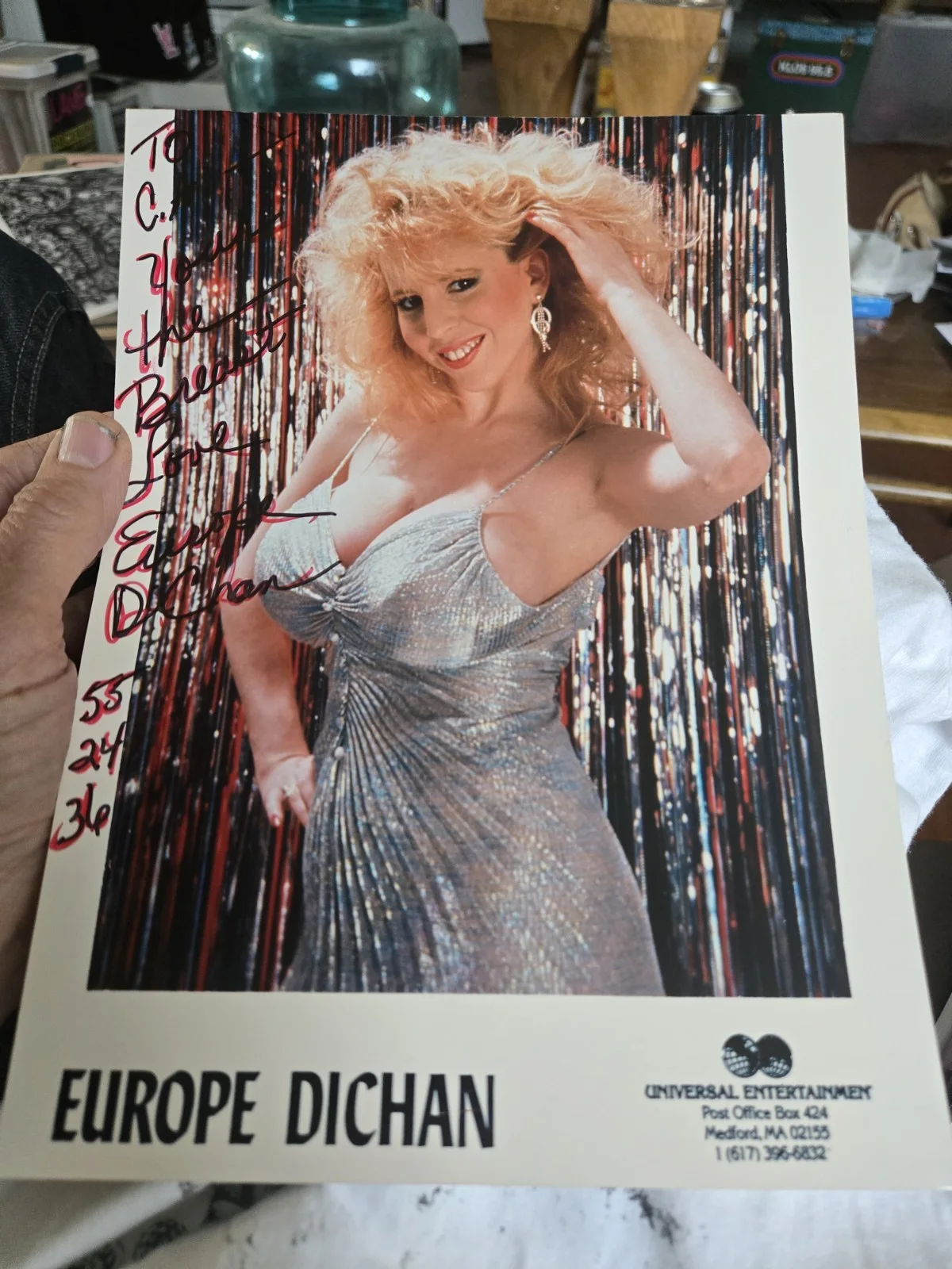 Europe Dichan Glossy 8 By 10 Autographed Signed Photo Entertainer, изображение 4