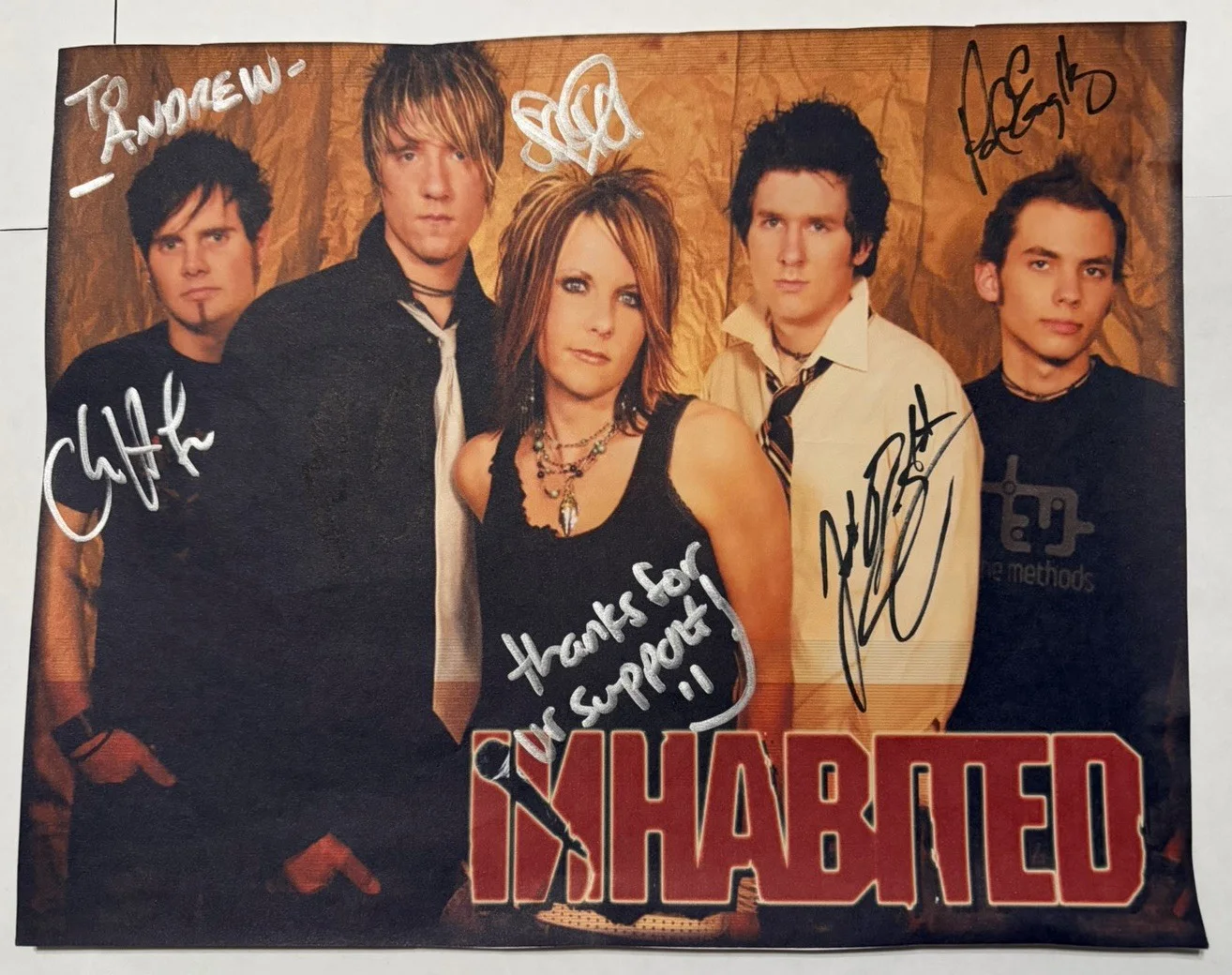 Inhabited Band Signed Autographed CD Photo Lot Revolution Love + Andrew Peterson, изображение 2