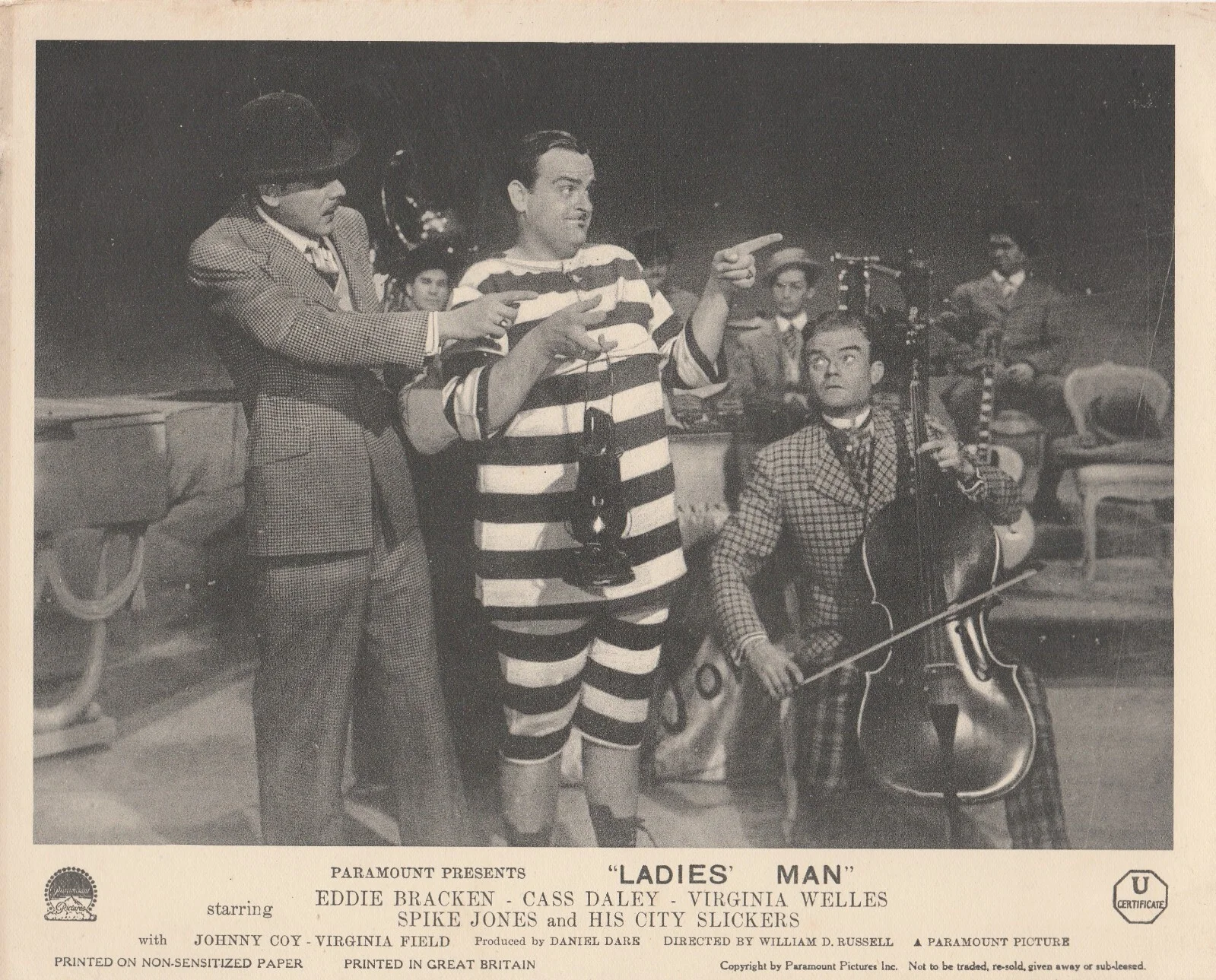 LADIES' MAN 10 x 8" Original 7 Photo Bundle - EDDIE BRACKEN, CASS DALEY (1947), изображение 2