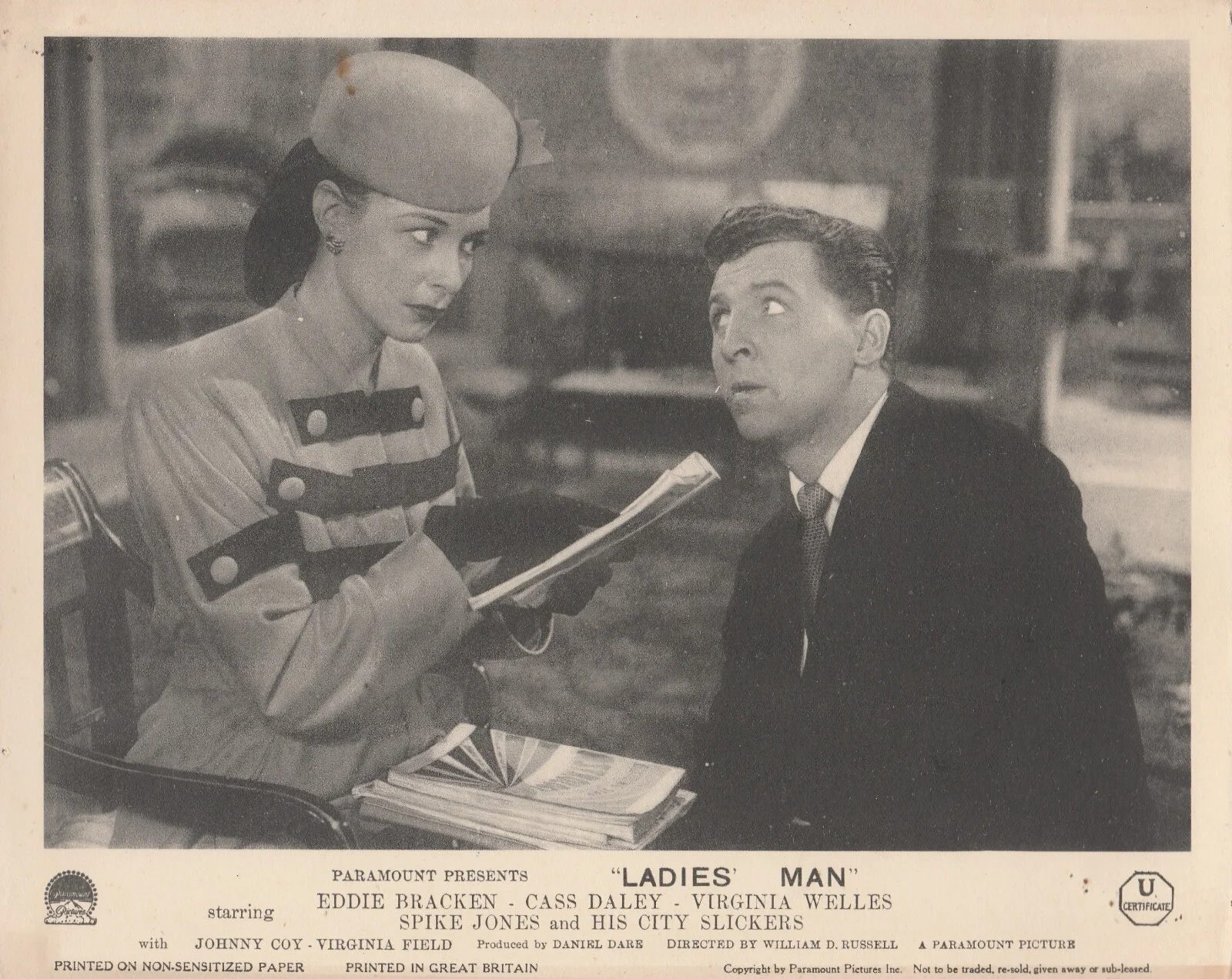 LADIES' MAN 10 x 8" Original 7 Photo Bundle - EDDIE BRACKEN, CASS DALEY (1947), изображение 3