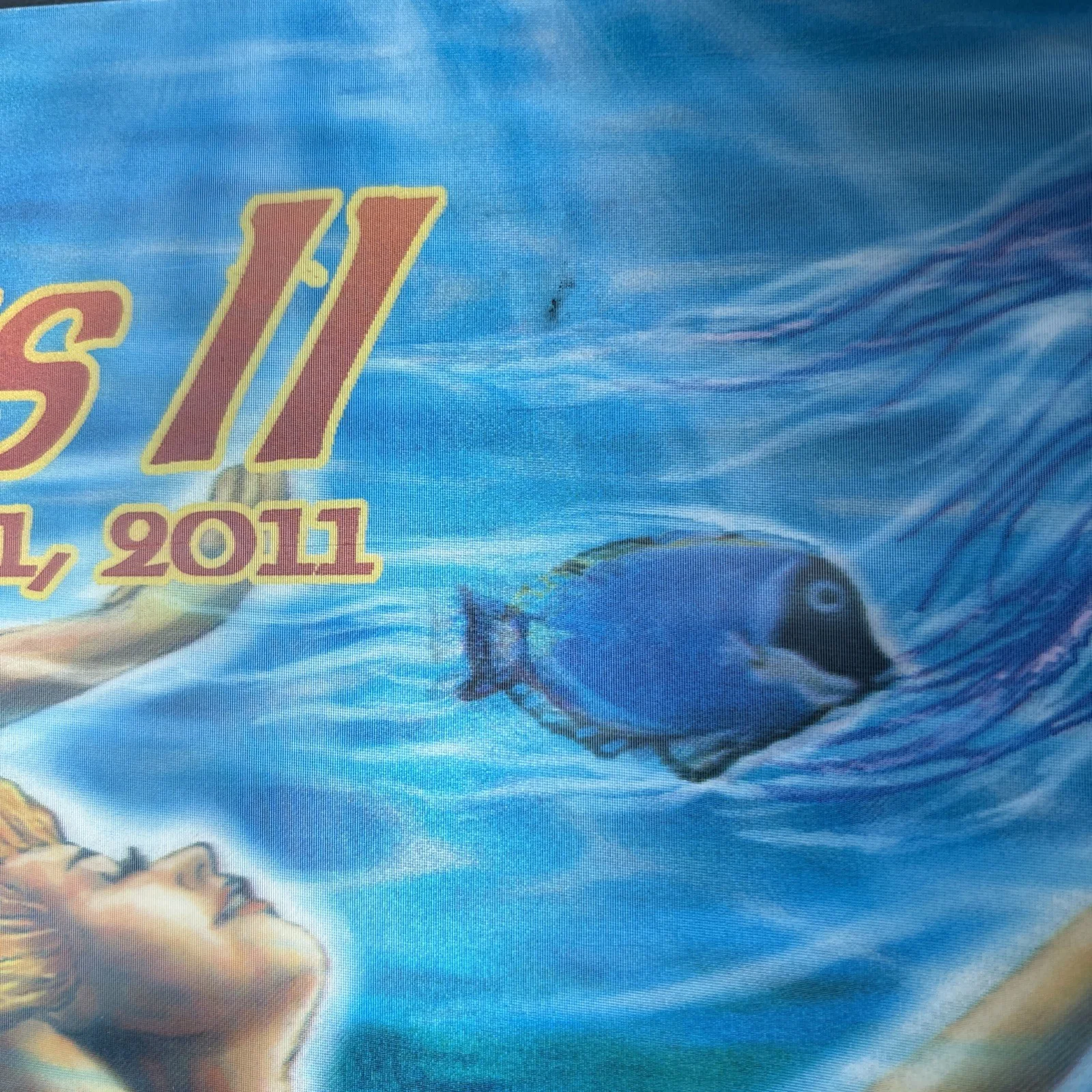 Govt Mule Island Exodus 2011 Concert Art Signed Poster Limited Holographic music, image 5