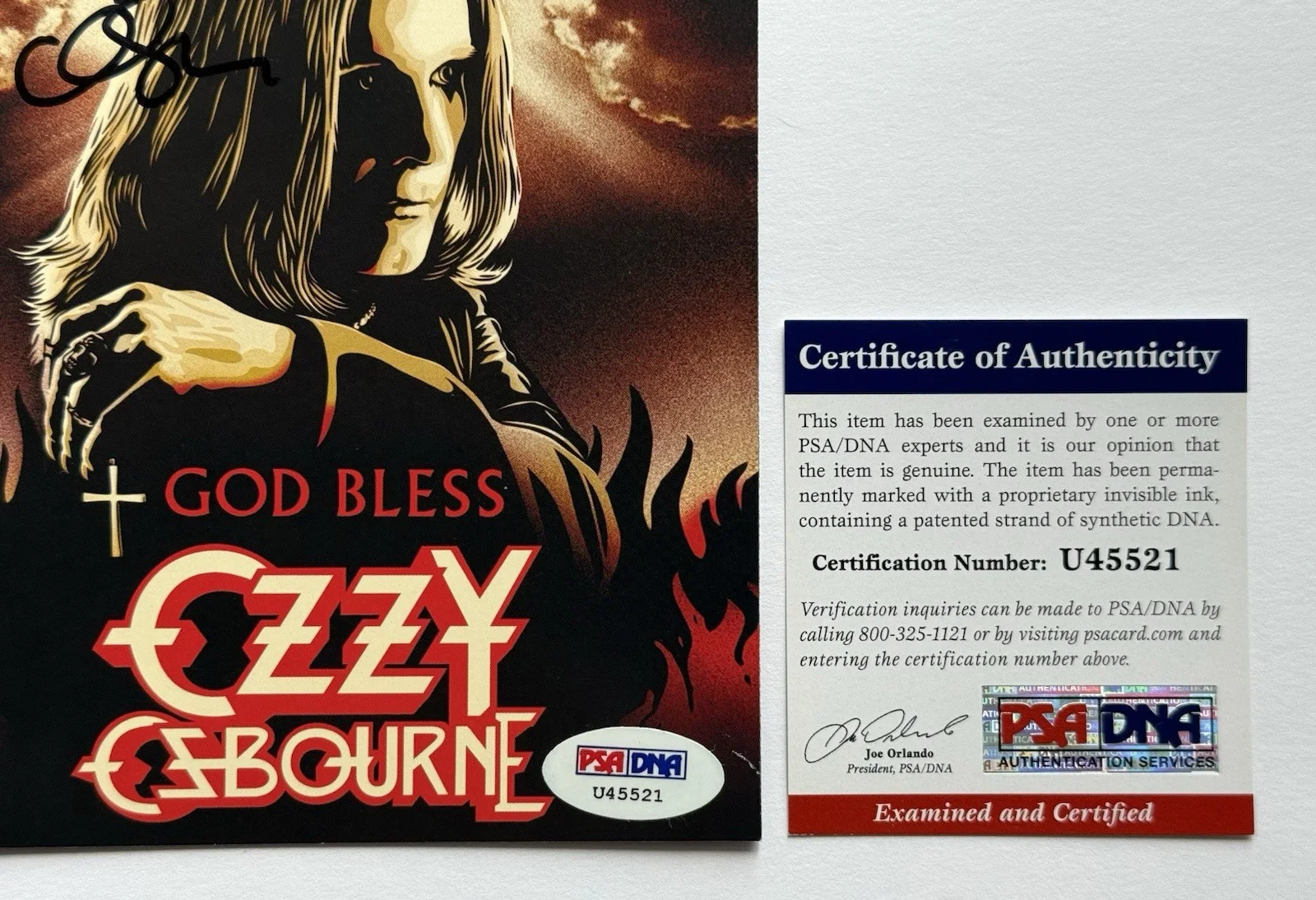 Ozzy Osbourne signed DVD God Bless psa dna coa in concert obtained, image 3