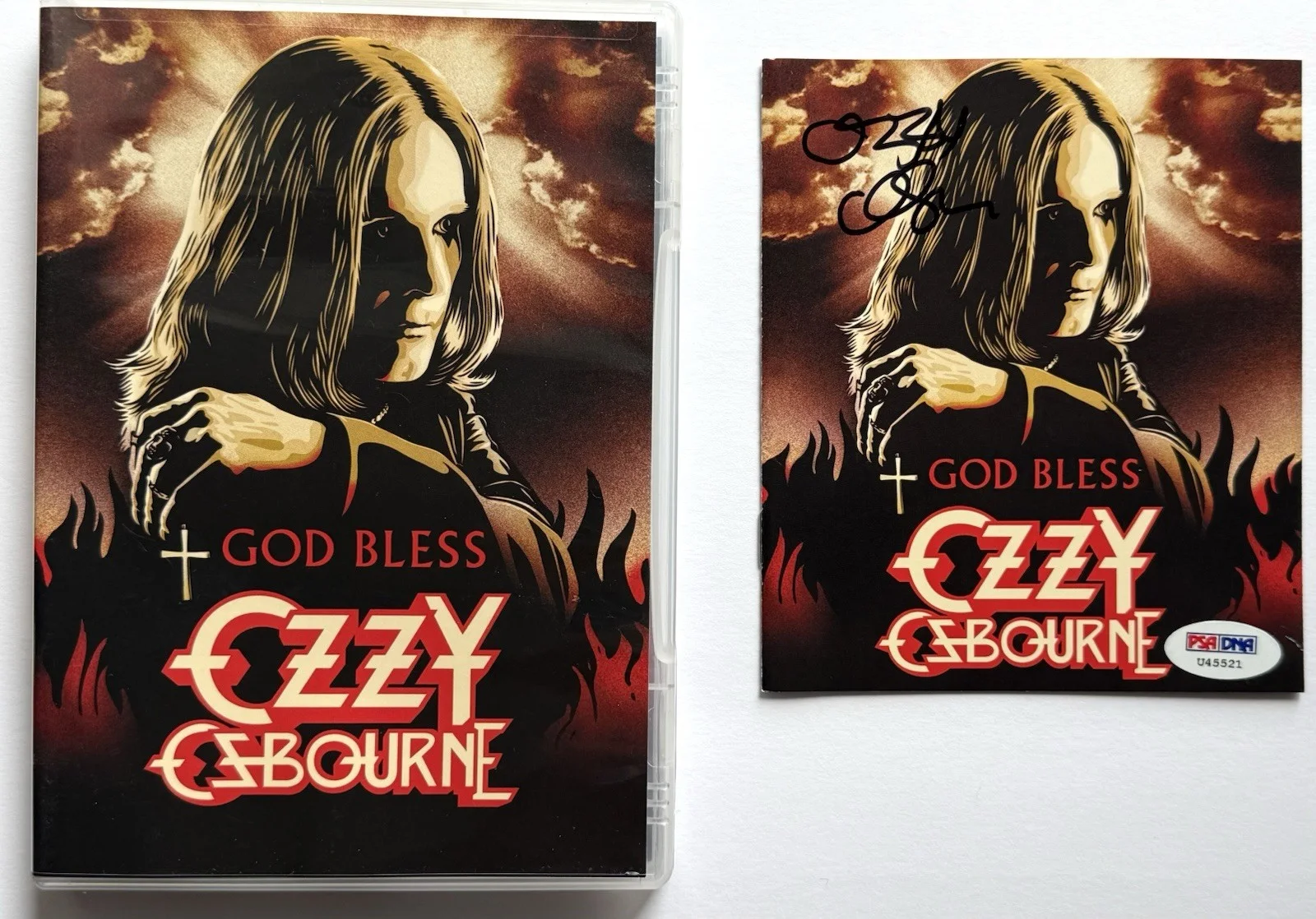 Ozzy Osbourne signed DVD God Bless psa dna coa in concert obtained, image 4