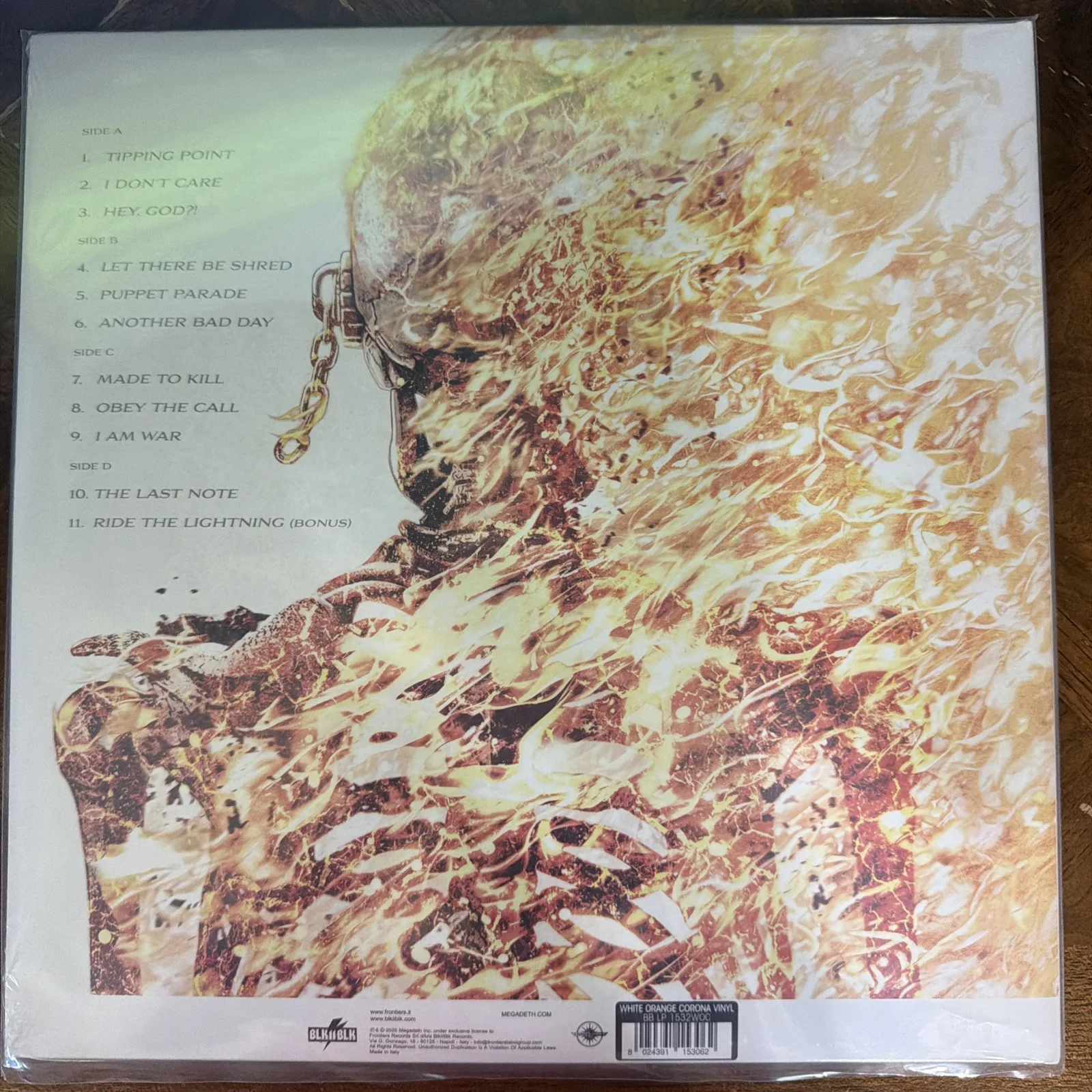 Megadeth- TSL Exclusive- Megadeth Blaze LP- Signed- READY TO SHIP ASAP, image 3