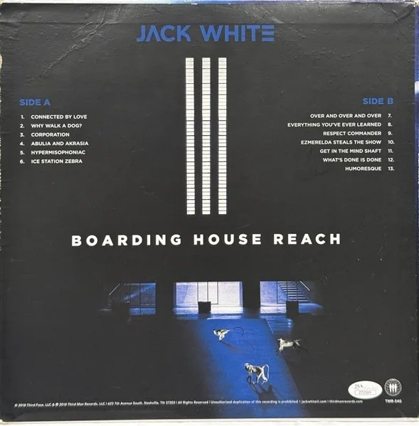 JACK WHITE SIGNED / AUTOGRAPH BOARDING HOUSE REACH VINYL ALBUM PSA AUTHENTIC!, изображение 2