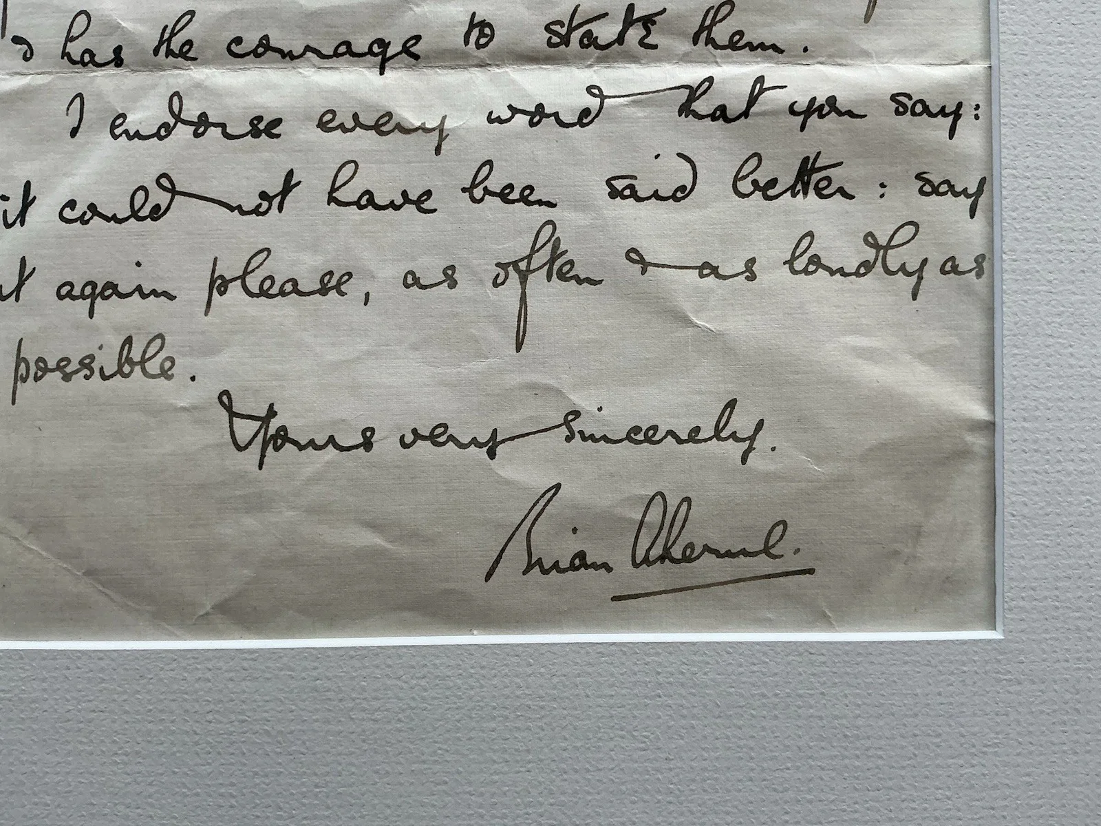 BRIAN AHERNE STAGE ACTOR SIGNED ALS AUTOGRAPHED LETTER DATED 1931, image 2