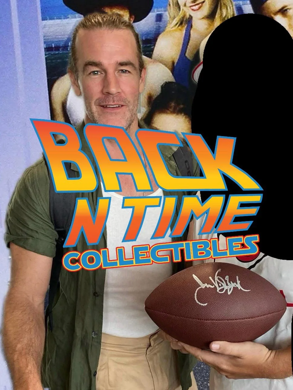 Jamea Van Der Beek — Varsity Blues JAMES VAN DER BEEK Signed Autograph FOOTBALL “MOX” Exact Proof, image 2