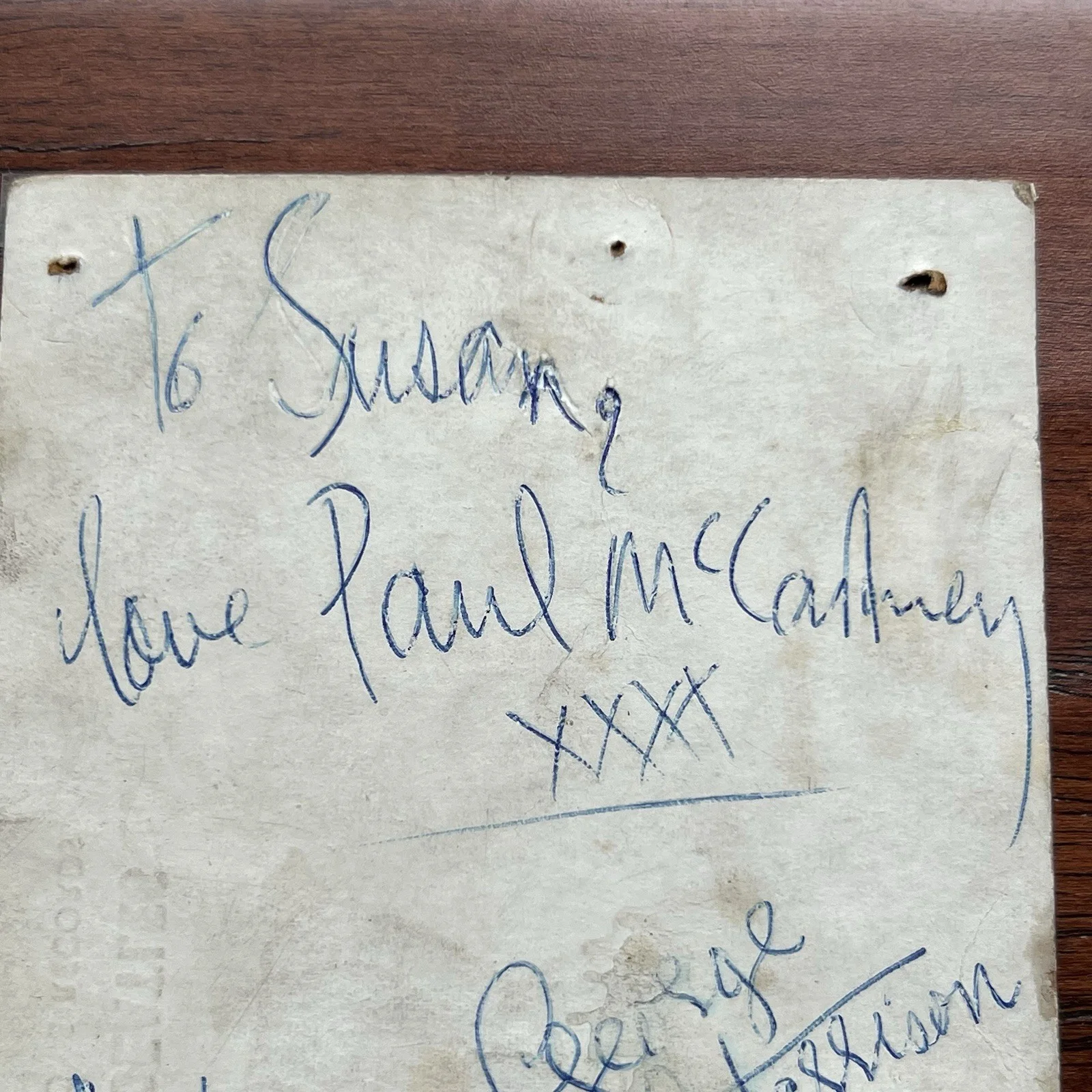 PAUL McCARTNEY * JSA Beatles Parlophone Promo Card AUTOGRAPH Set SIGNED by Paul, изображение 5