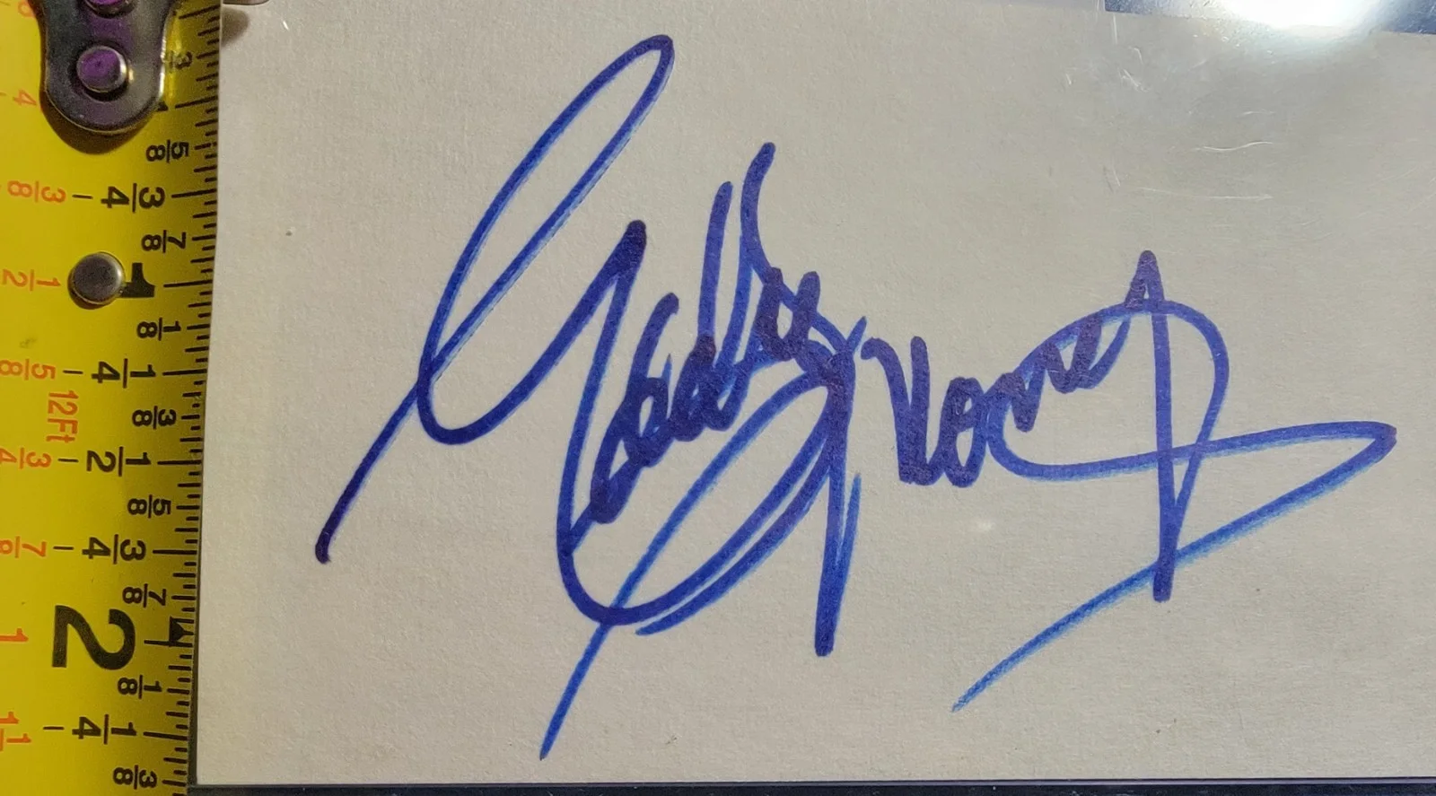 Eddie Money — Eddie Money Authentic Signed Index Card W/ ACOA Take Me Home Tonight, image 2
