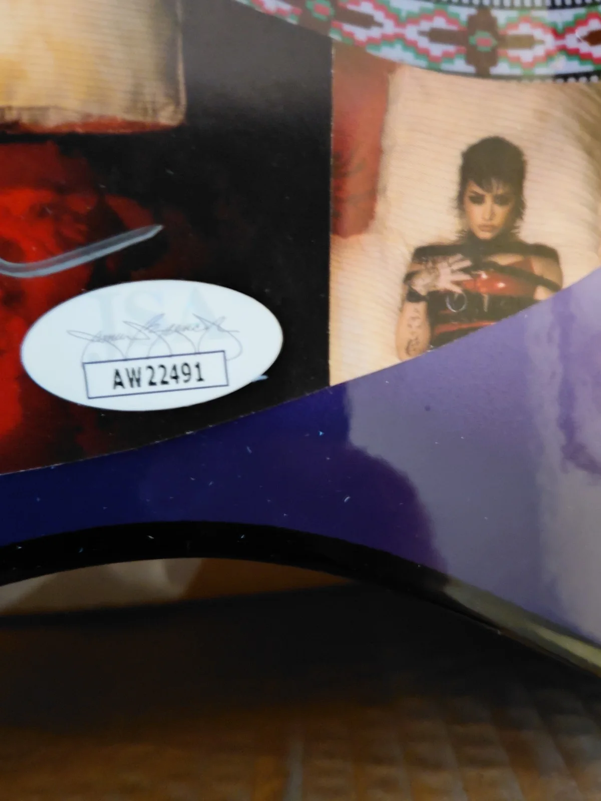 Demi Lovato Signed Acoustic Guitar JSA COA Autograph Country Singer, изображение 4