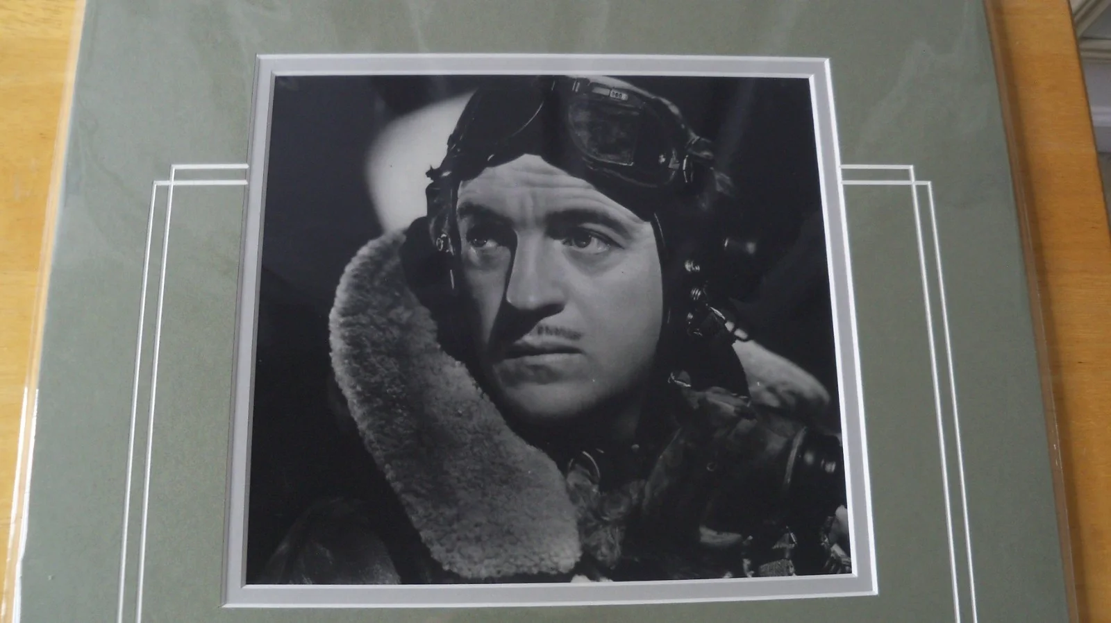 David Niven — Large matted photo and check signed by David Niven COA, image 2