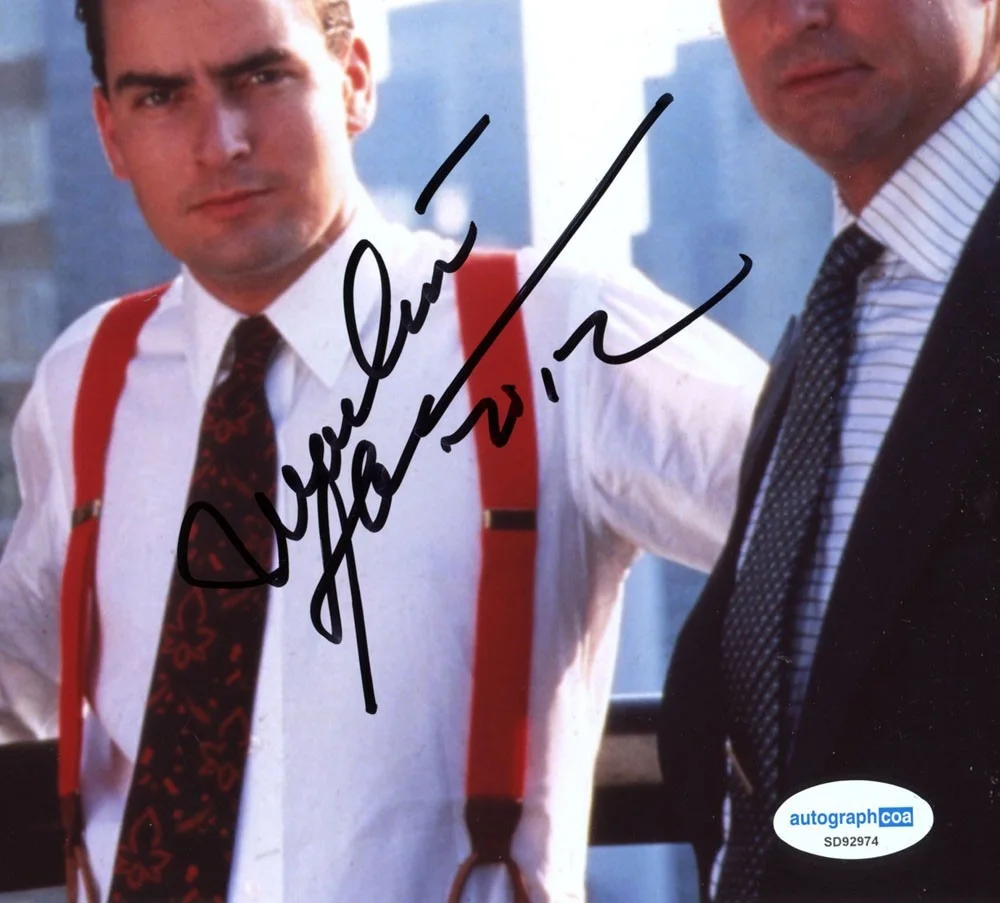 MARTIN SHEEN — Martin Sheen signed "WALL STREET" 8x10 Photo r Charlie Michael Douglas ACOA COA, изображение 4
