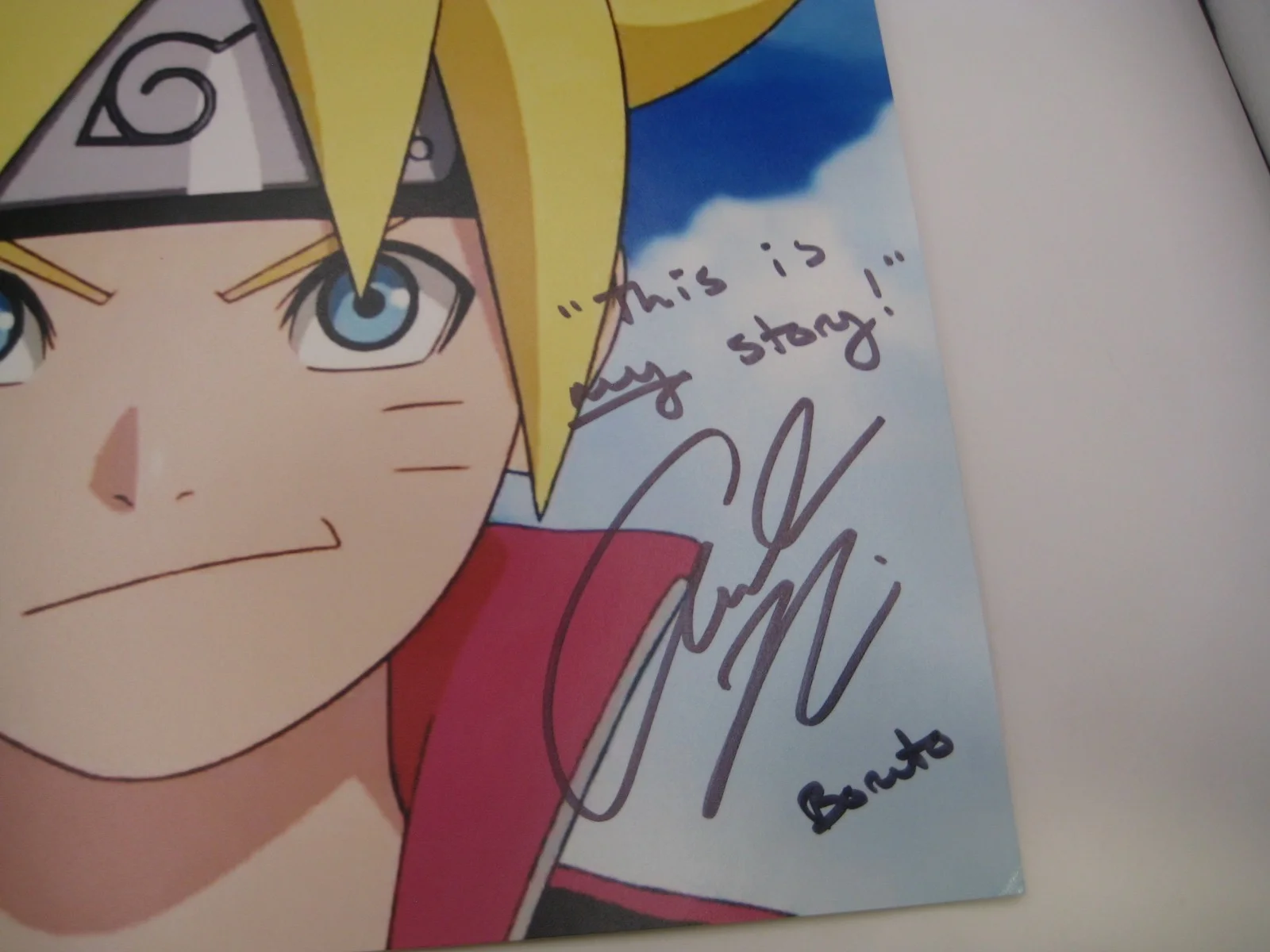 AMANDA MILLER — AMANDA MILLER "THIS IS MY STORY" BORUTO AUTOGRAPHED 8X10 PHOTO COA FREE SHIP!, изображение 2