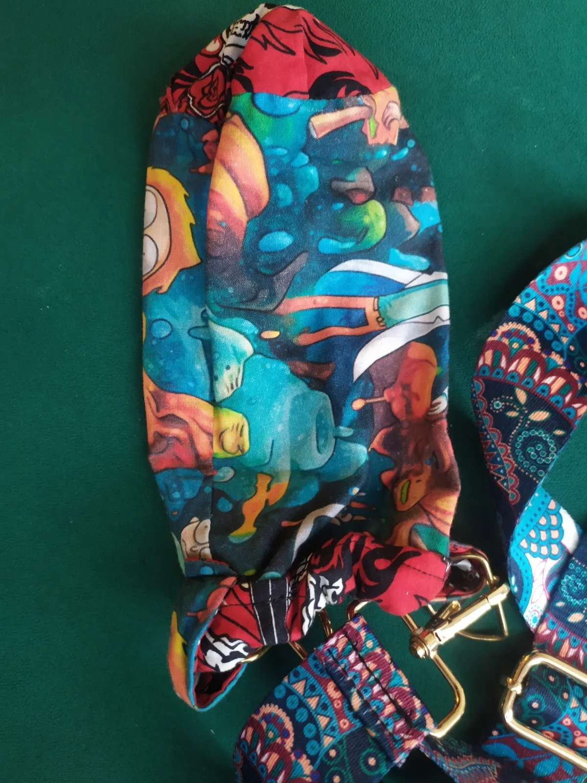 Rick and Morty Water Bottle Carrier – Custom Crossbody Sling with Paisley Strap, изображение 5