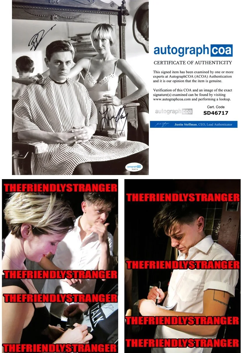LEAH FAY & PETER DREIMANIS - JULY TALK — JULY TALK signed 8x10 Photo PROOF Band LEAH FAY b PETER DREIMANIS Headsick ACOA