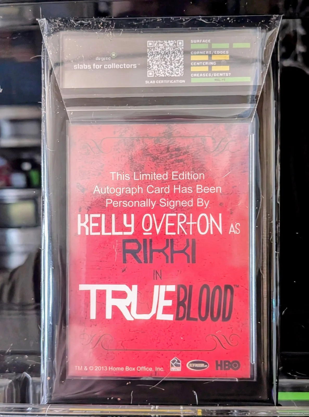 Kelly Overton — 2013 True Blood Kelly Overton Autographed Card. 1 Of 4 In Existence, image 2