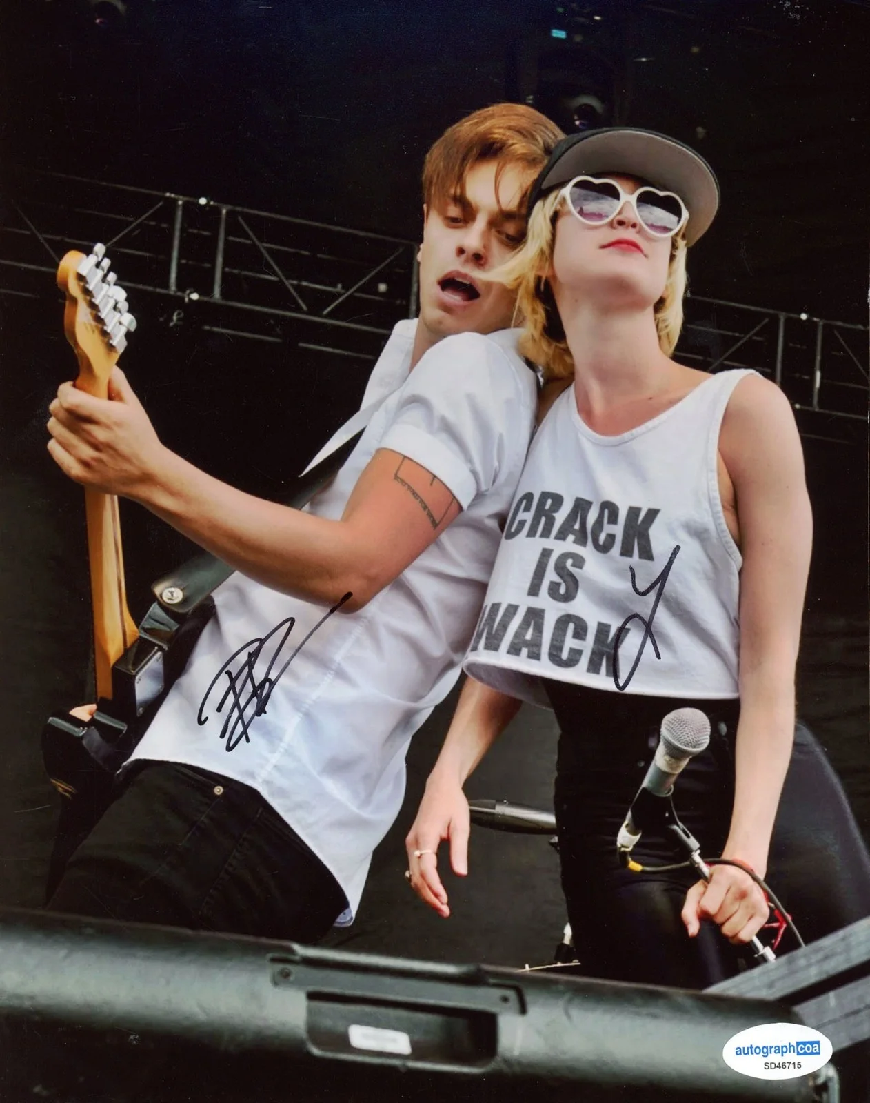 LEAH FAY, PETER DREIMANIS - JULY TALK — JULY TALK signed 8x10 Photo PROOF Band LEAH FAY a PETER DREIMANIS Headsick ACOA, изображение 3