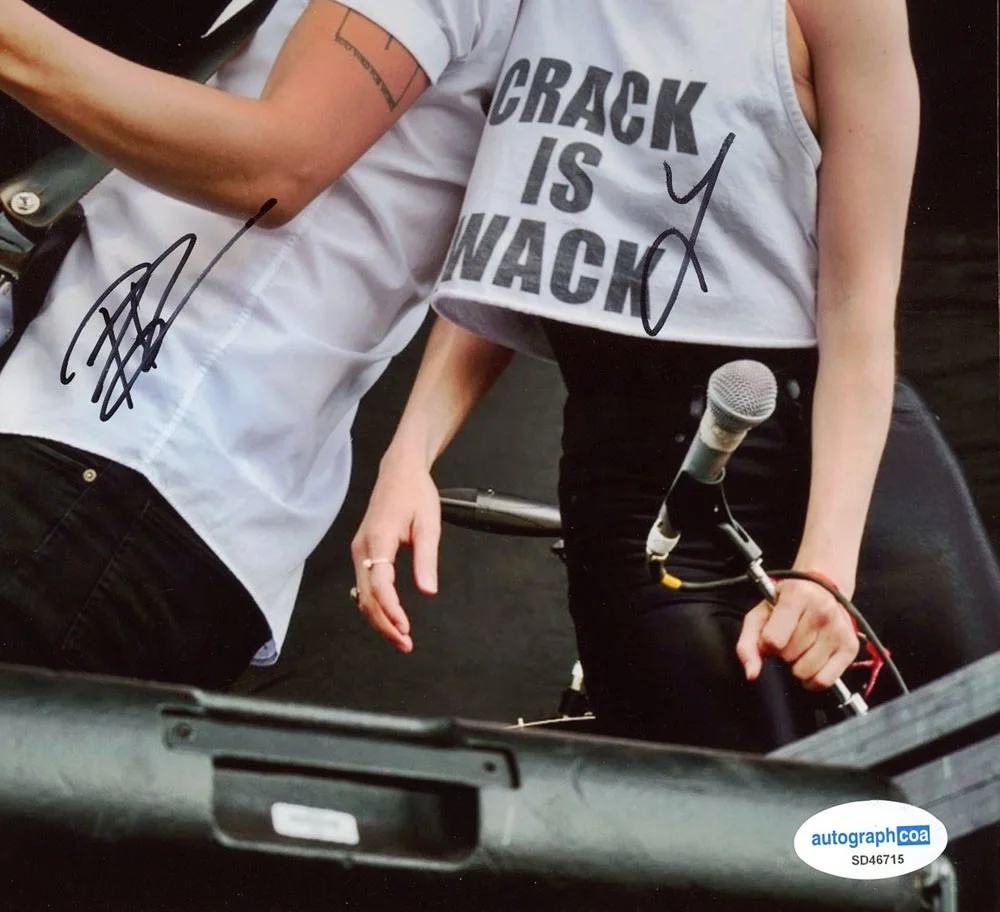 LEAH FAY, PETER DREIMANIS - JULY TALK — JULY TALK signed 8x10 Photo PROOF Band LEAH FAY a PETER DREIMANIS Headsick ACOA, изображение 4