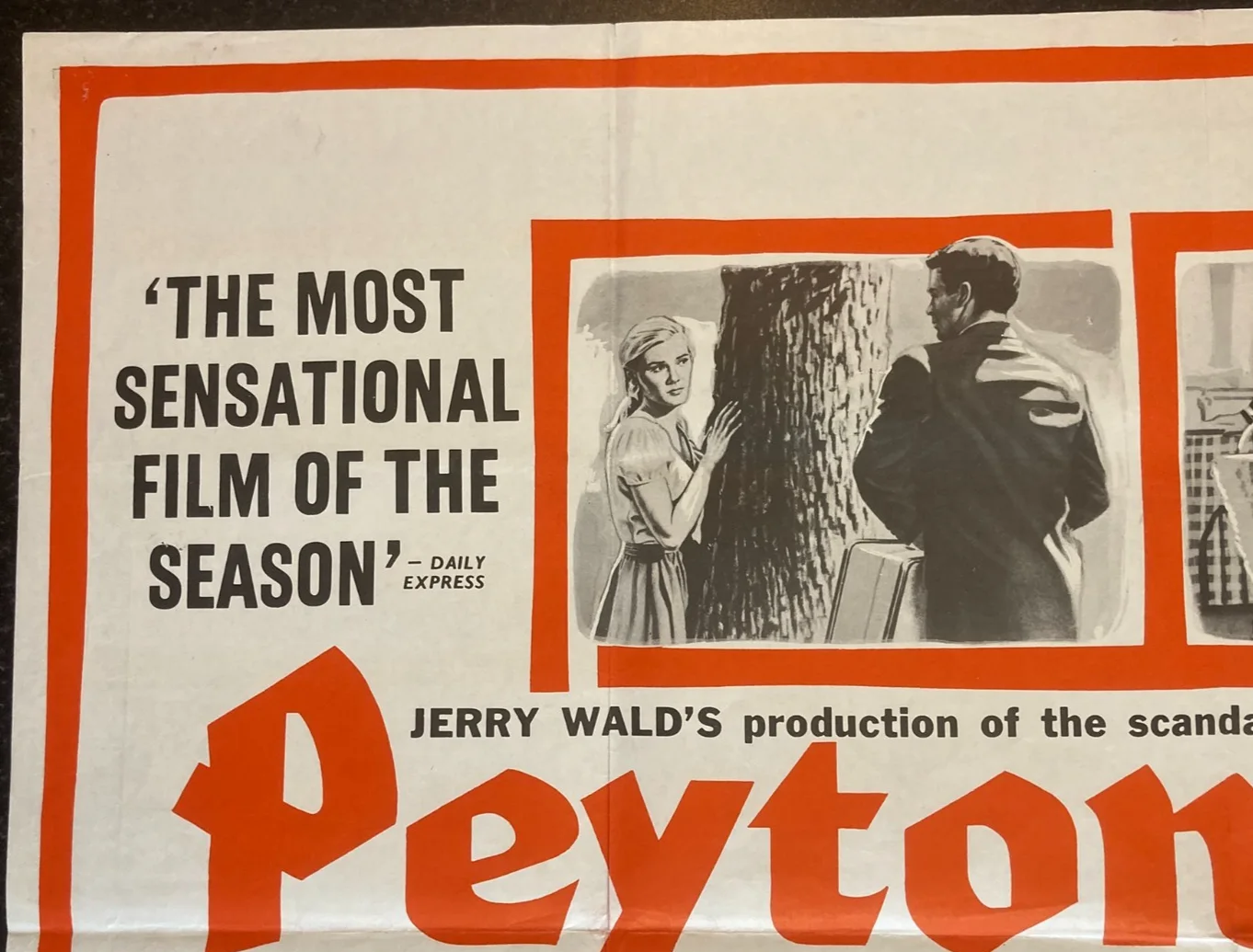PEYTON PLACE 1957 Original Cinema UK Quad Movie POSTER Lana Turner Chantrell, изображение 5