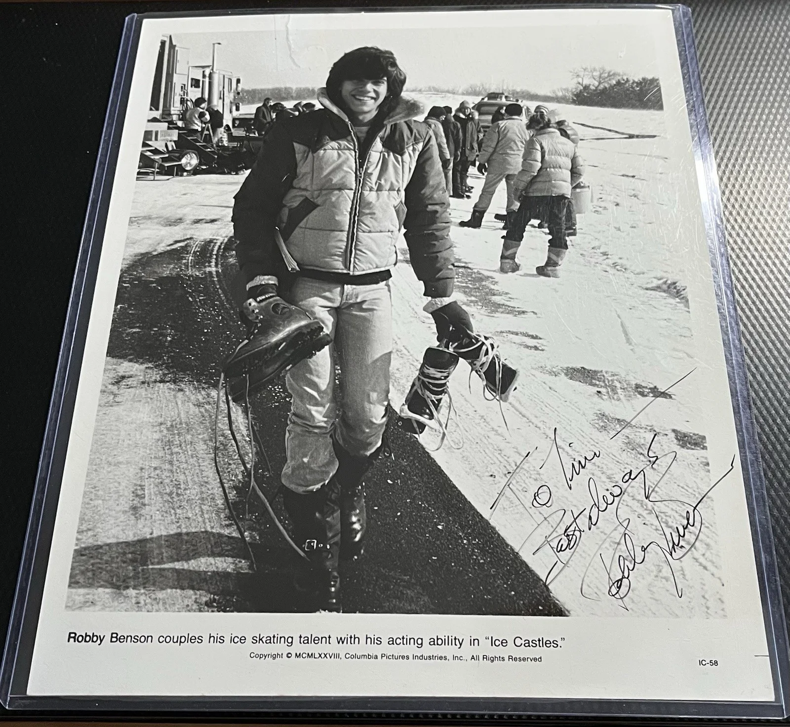 Robby Benson — Robby Benson Legendary Actor Ice Castles Signed 8x10 Promo Photo COA Top Loader, изображение 2