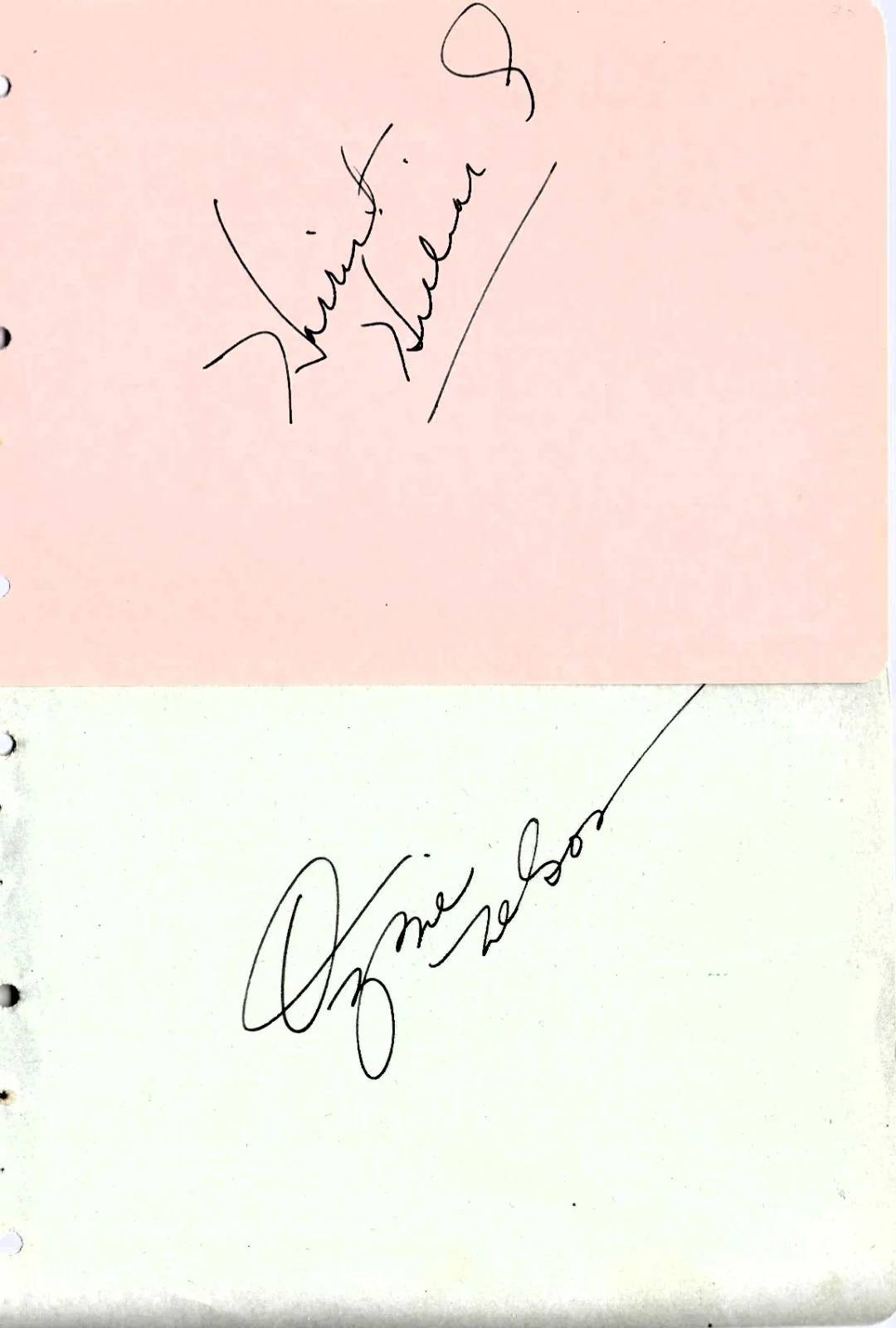 Ozzie Nelson, Harriet Nelson — Ozzie Nelson & Harriet Nelson signed "The Adventures of Ozzie & Harriet" COA, изображение 2