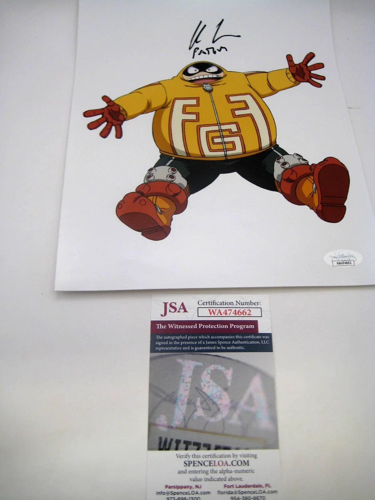 TIFFANY VOLLMER — KYLE HEBERT DRAGON BALL AUTOGRAPHED 8X10 PHOTO JSA COA FREE SHIPPING!
