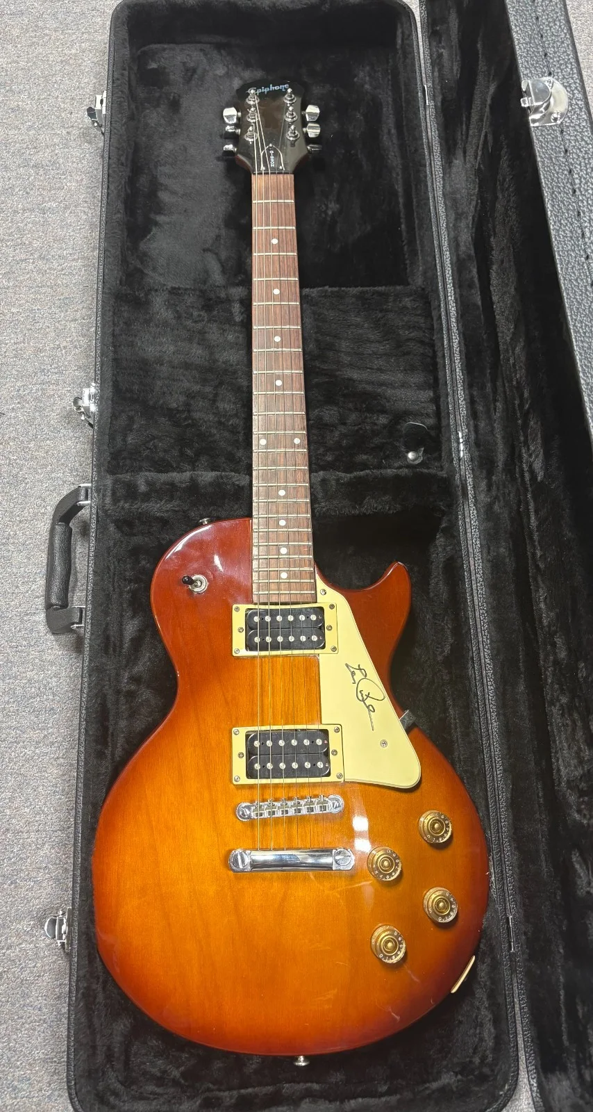 LES PAUL SIGNED EPIPHONE GUITAR JSA "LETTER OF AUTHENTICITY", image 4