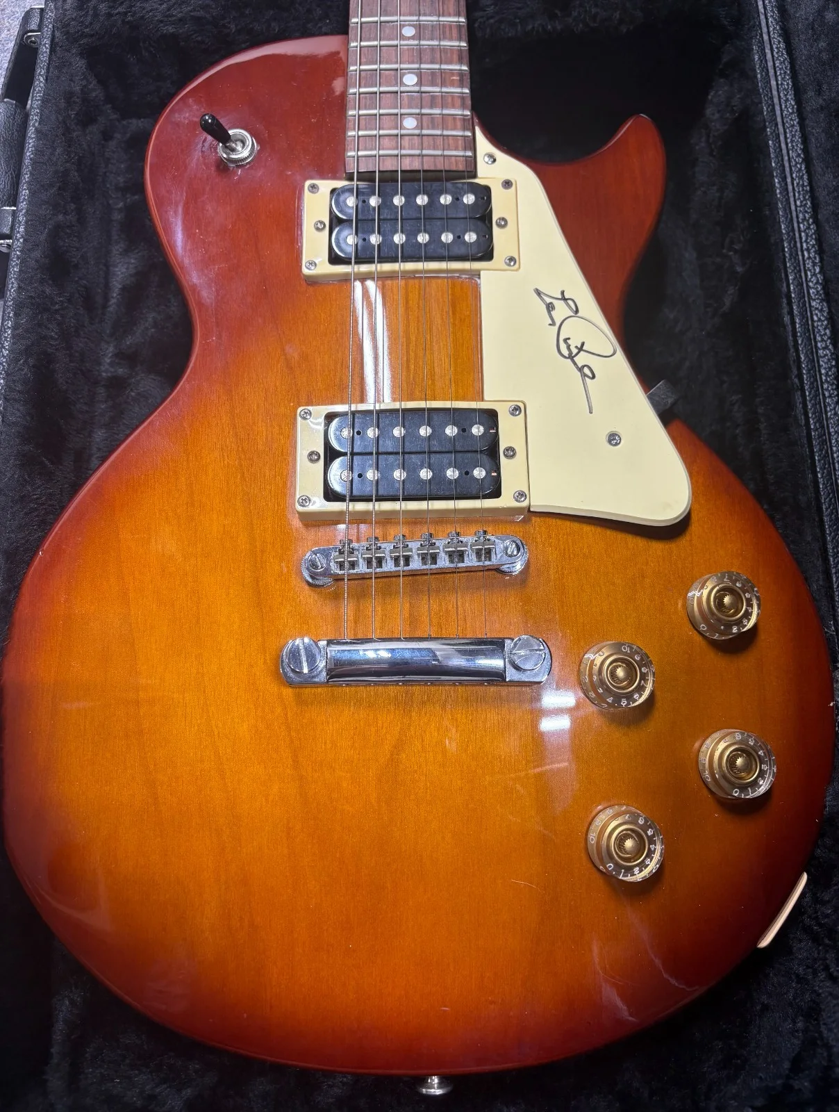 LES PAUL SIGNED EPIPHONE GUITAR JSA "LETTER OF AUTHENTICITY", image 5