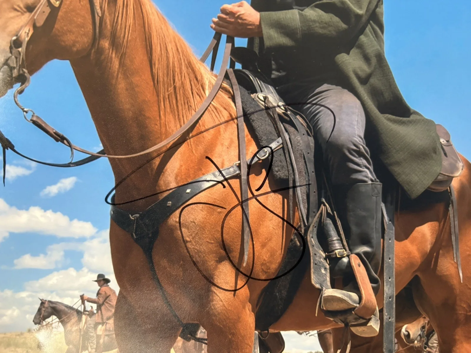 JEFF DANIELS Signed 11X14 Photo Godless Outlaw Frank Griffin Horseback PSA/DNA, изображение 2