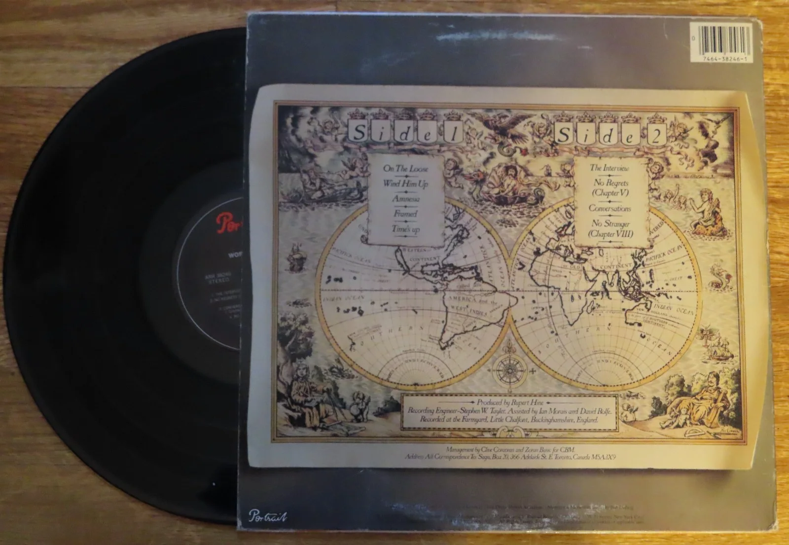 MICHAEL SALDER of SAGA signed Worlds Apart 1982 Record / Album "On the Loose", изображение 2