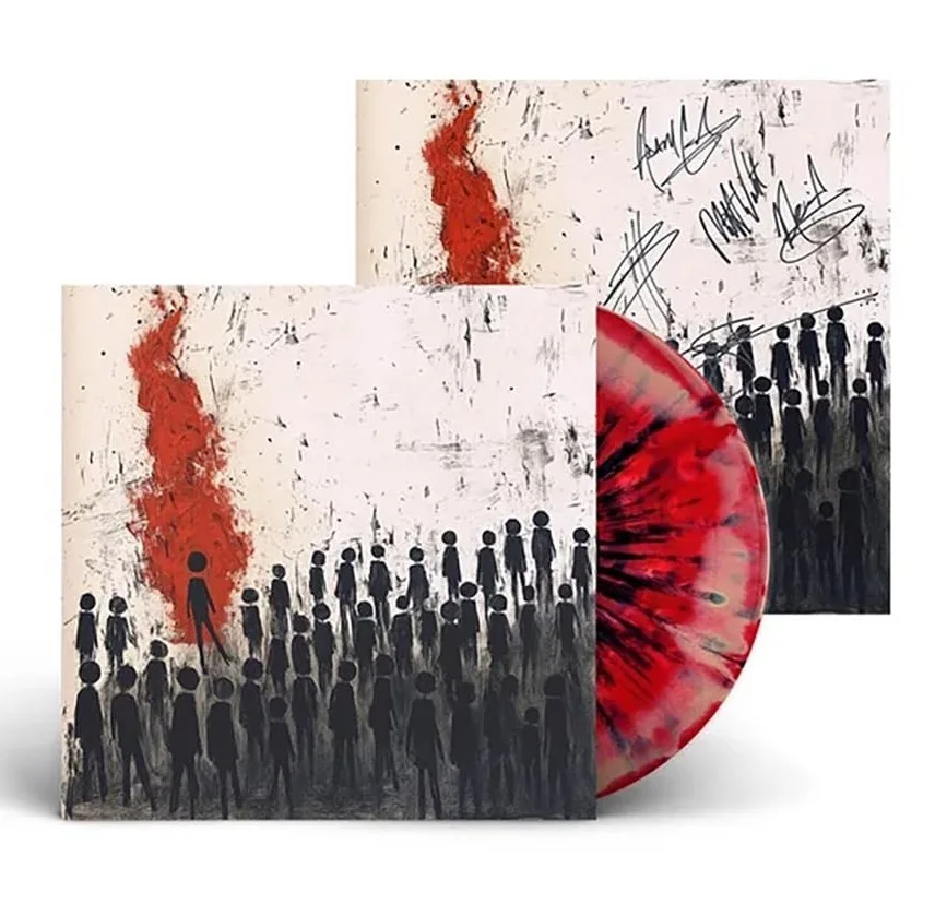 Three Days Grace Alienation Red Splatter Vinyl LP With Autographed Insert, image 2