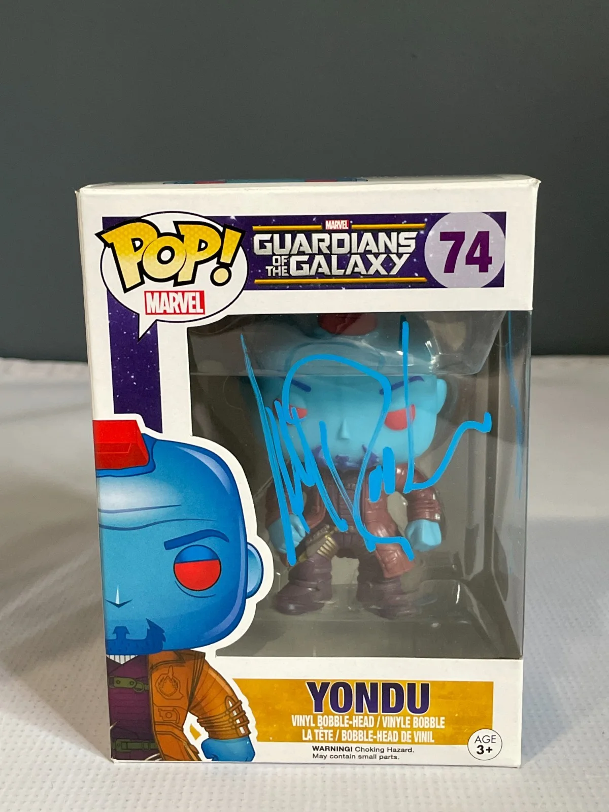 Michael Rooker — Michael Rooker "Yondu"" Signed Guardians of Galaxy 74 Funko Pop SWAU, image 2