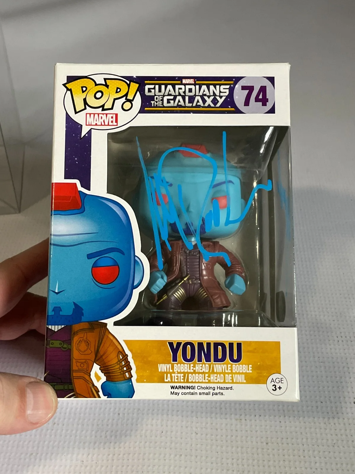 Michael Rooker — Michael Rooker "Yondu"" Signed Guardians of Galaxy 74 Funko Pop SWAU, image 3